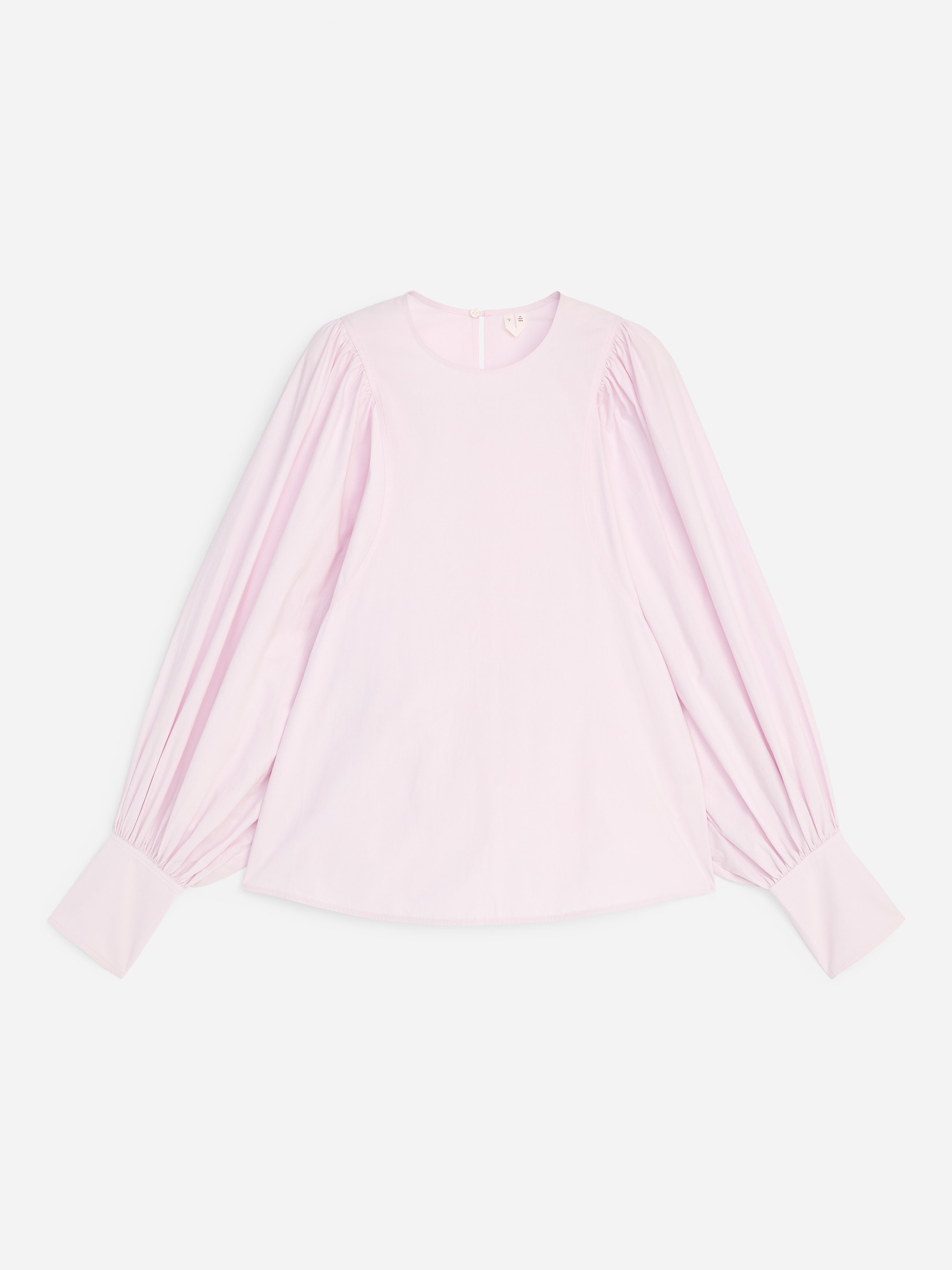 Baumwollbluse mit voluminösen Ärmeln - Rosa - Regular Fit - Women - StillMedia/DescriptiveStillLife - 1