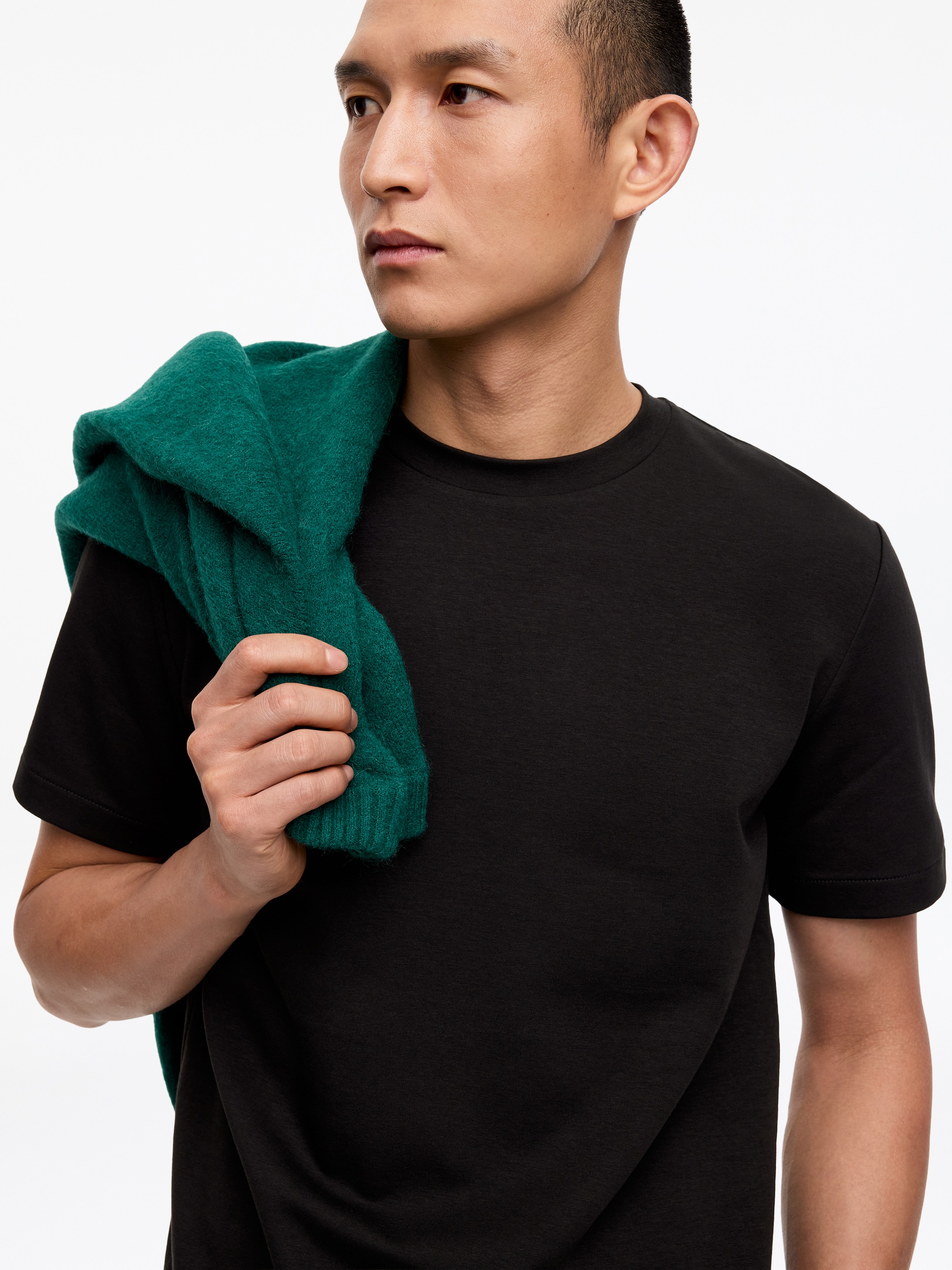 Regular interlock T-shirt - Svart - Regular fit - Men - StillMedia/Lookbook - 3