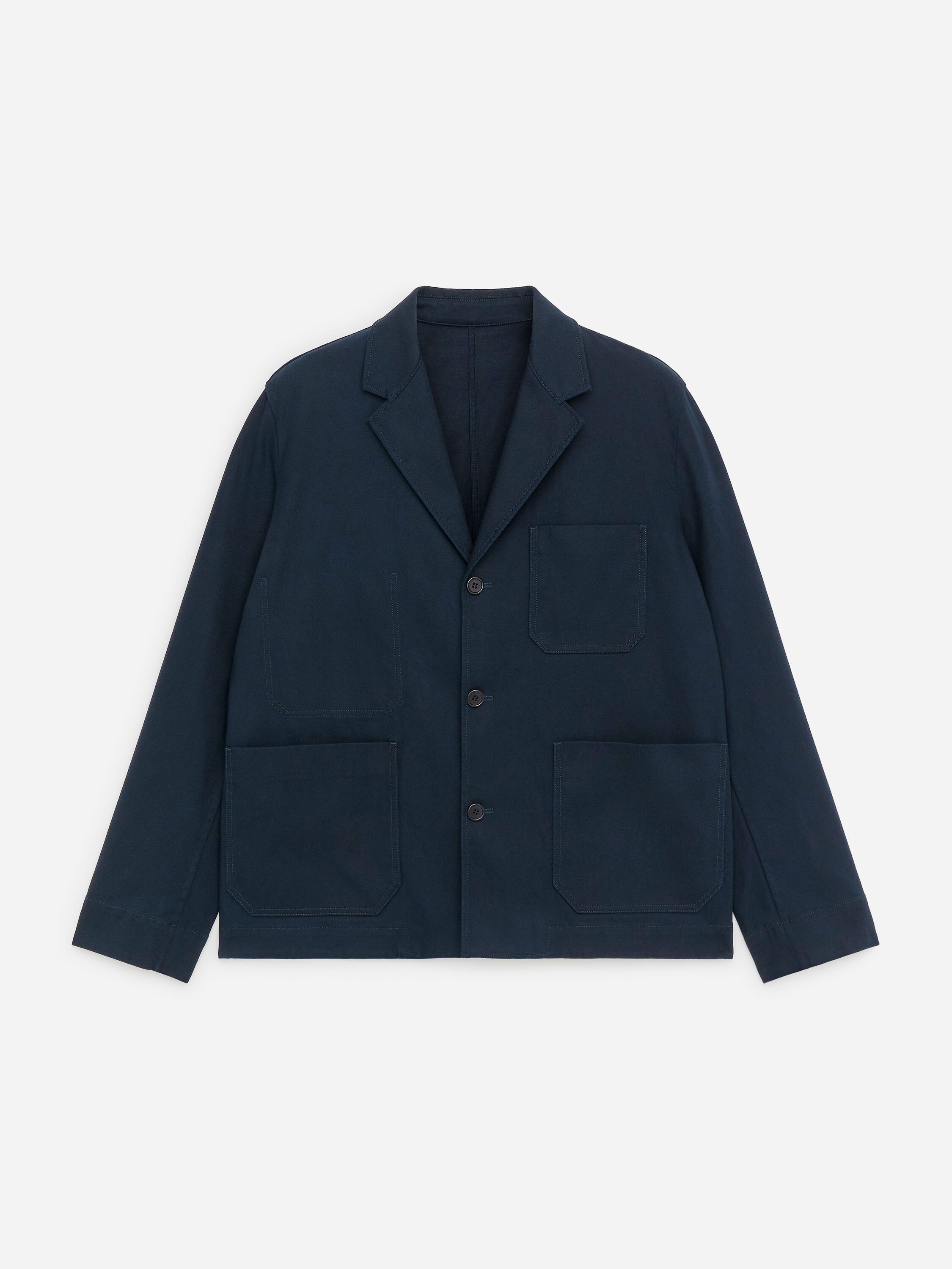 Relaxed Cotton-Linen Blazer