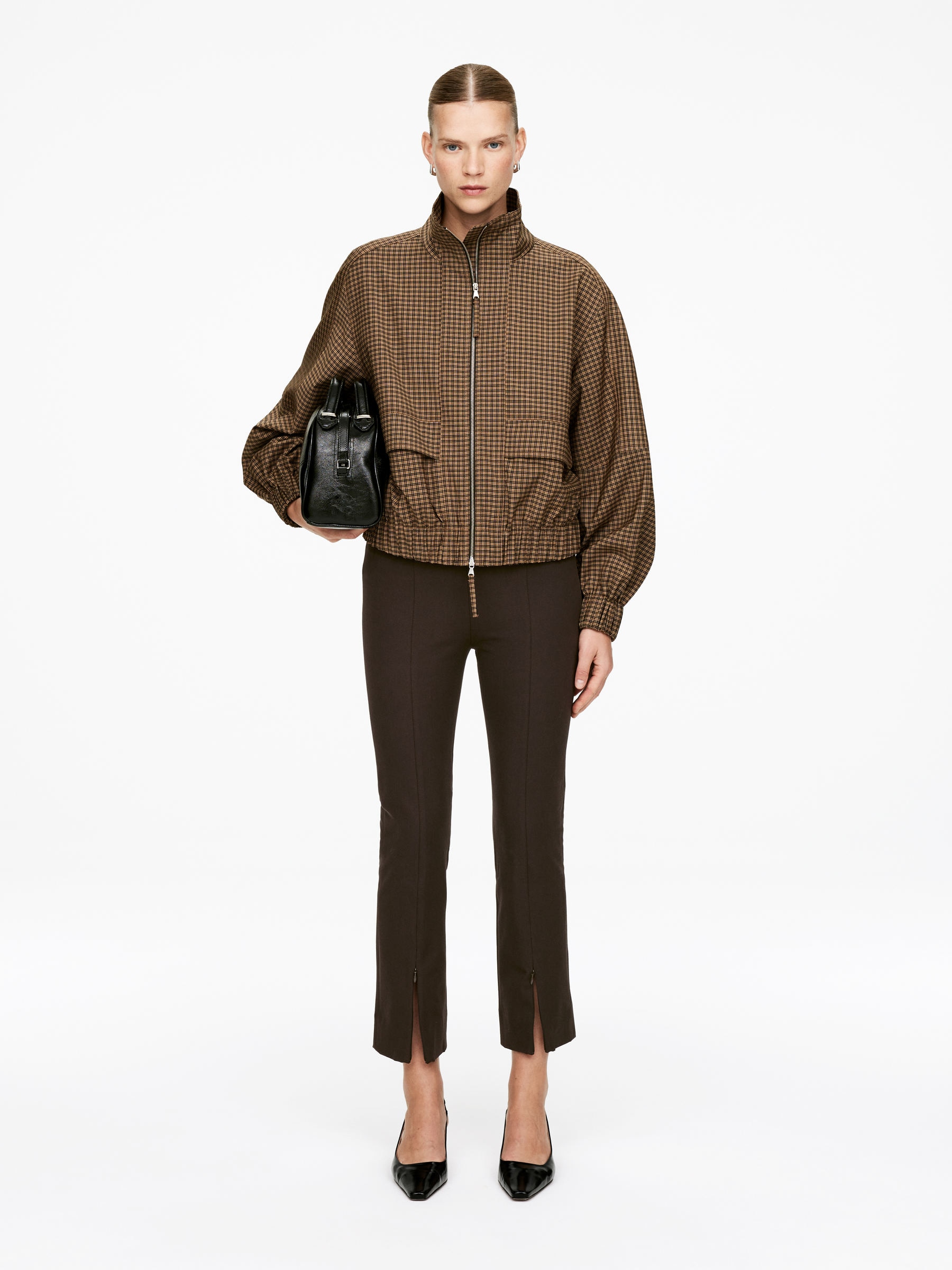 Slim-Fit Trousers - Brown - Slim fit - Women - StillMedia/Lookbook - 6