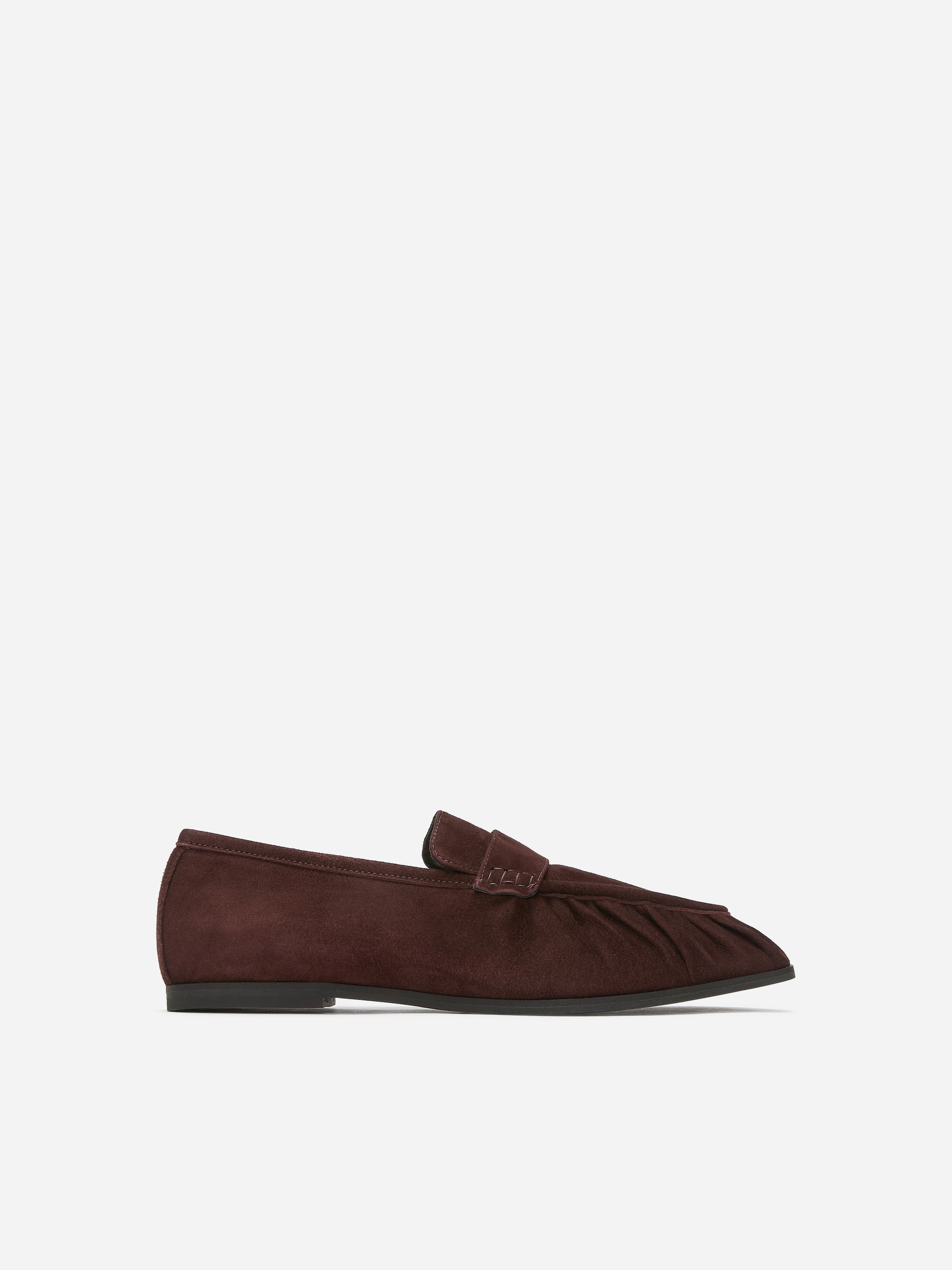 Suede Loafers-#372B2D-18952