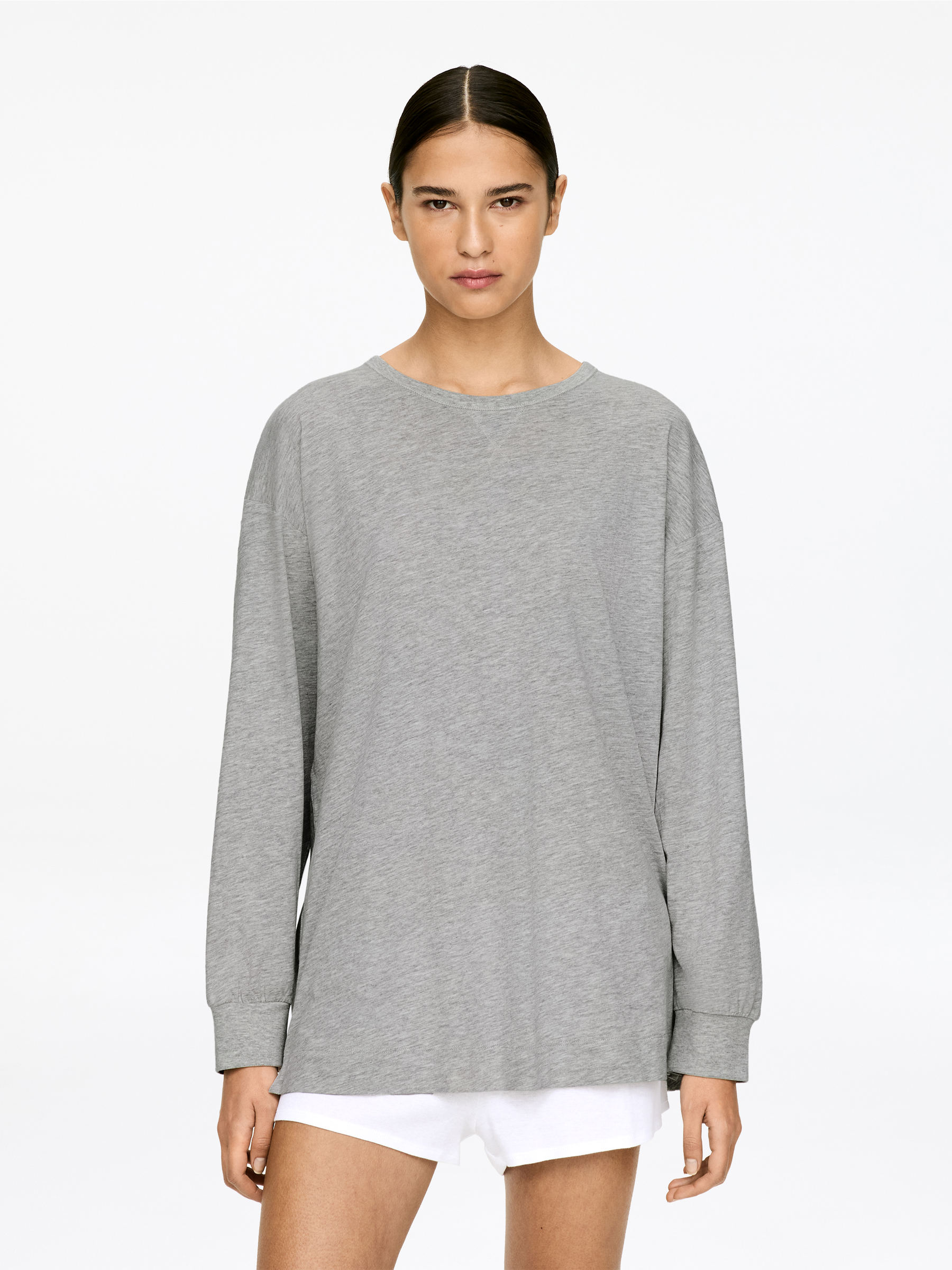 Long-Sleeve T-Shirt-#AAAAAA-17382