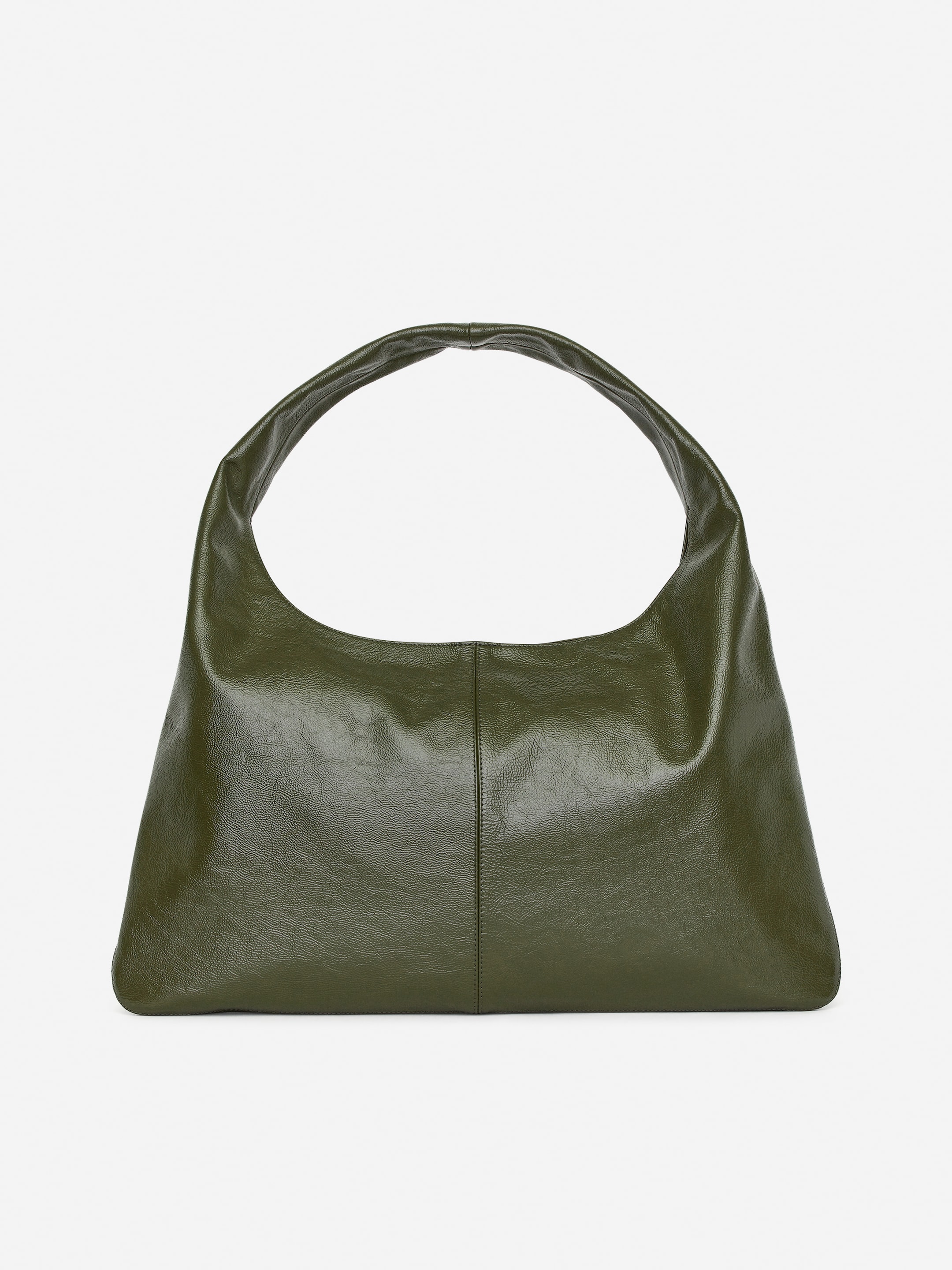 Ver imagem maior: Mala de couro brilhante - Verde caqui - SENHORA | H&M PT 2