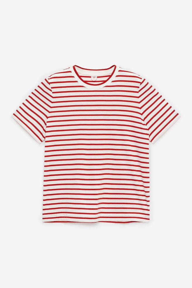 Signature Short-Sleeve T-Shirt - Red/White/Burgundy/White/Bright Blue/White/Black/Grey Melange/Dark Blue/White/Black/Pink/Brown/White/Dark Blue/Red - 1
