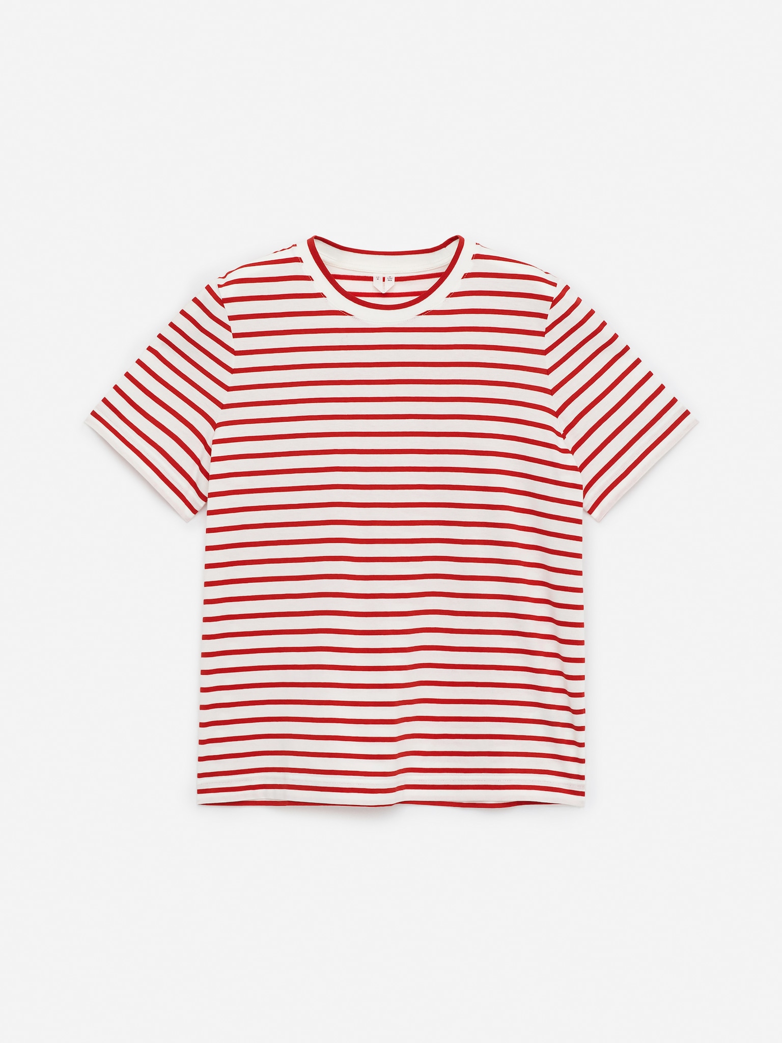 LILY Charakteristisches T-Shirt - Rot/Weiß/Weinrot/Weiß/Schwarz/Weiß/Dunkelblau/Braun/Cremeweiß/Graumeliert/Dunkelblau - 1
