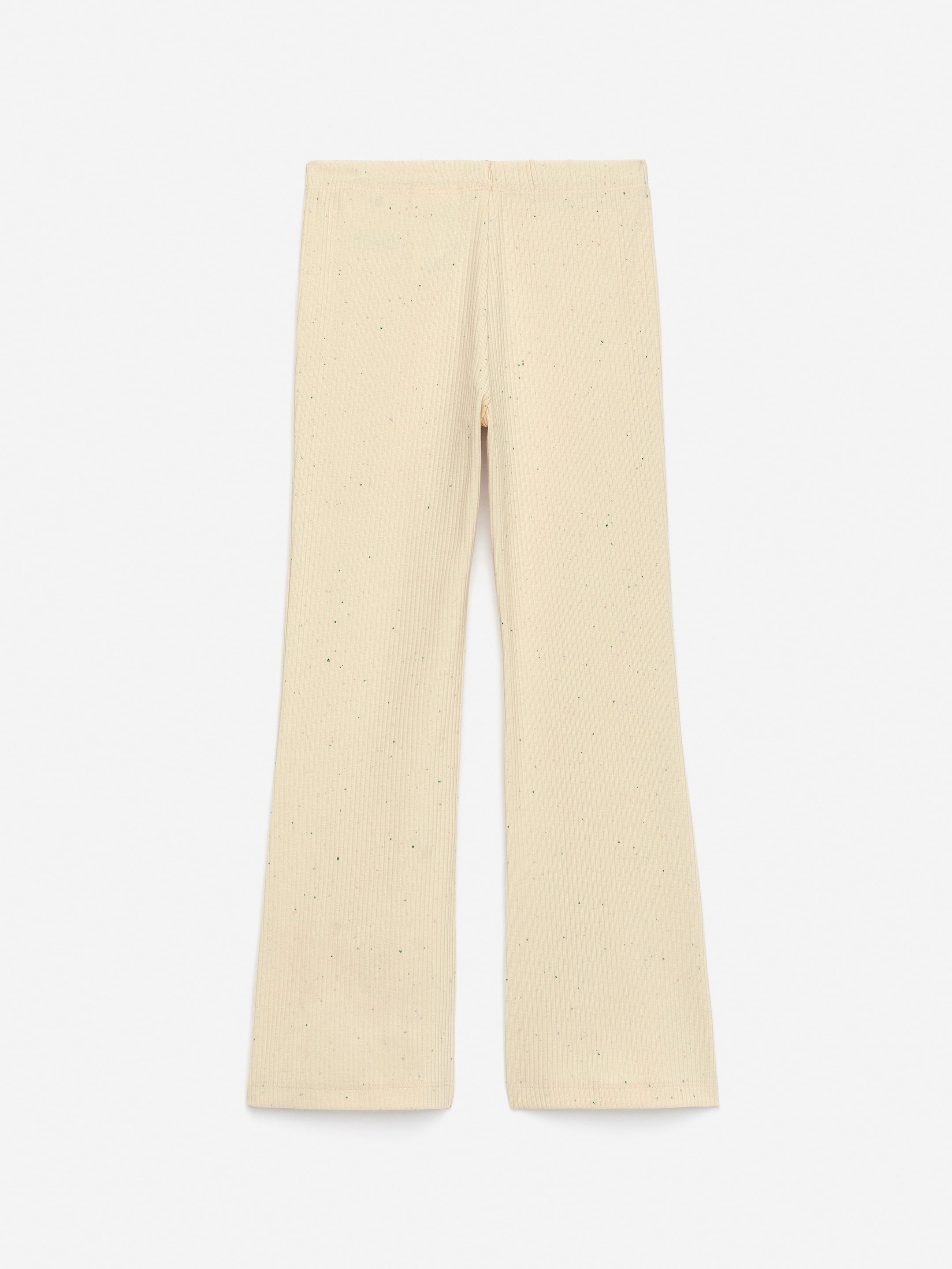Ribbstickade leggings - Off-white - Regular fit - Children - StillMedia/DescriptiveStillLife - 2