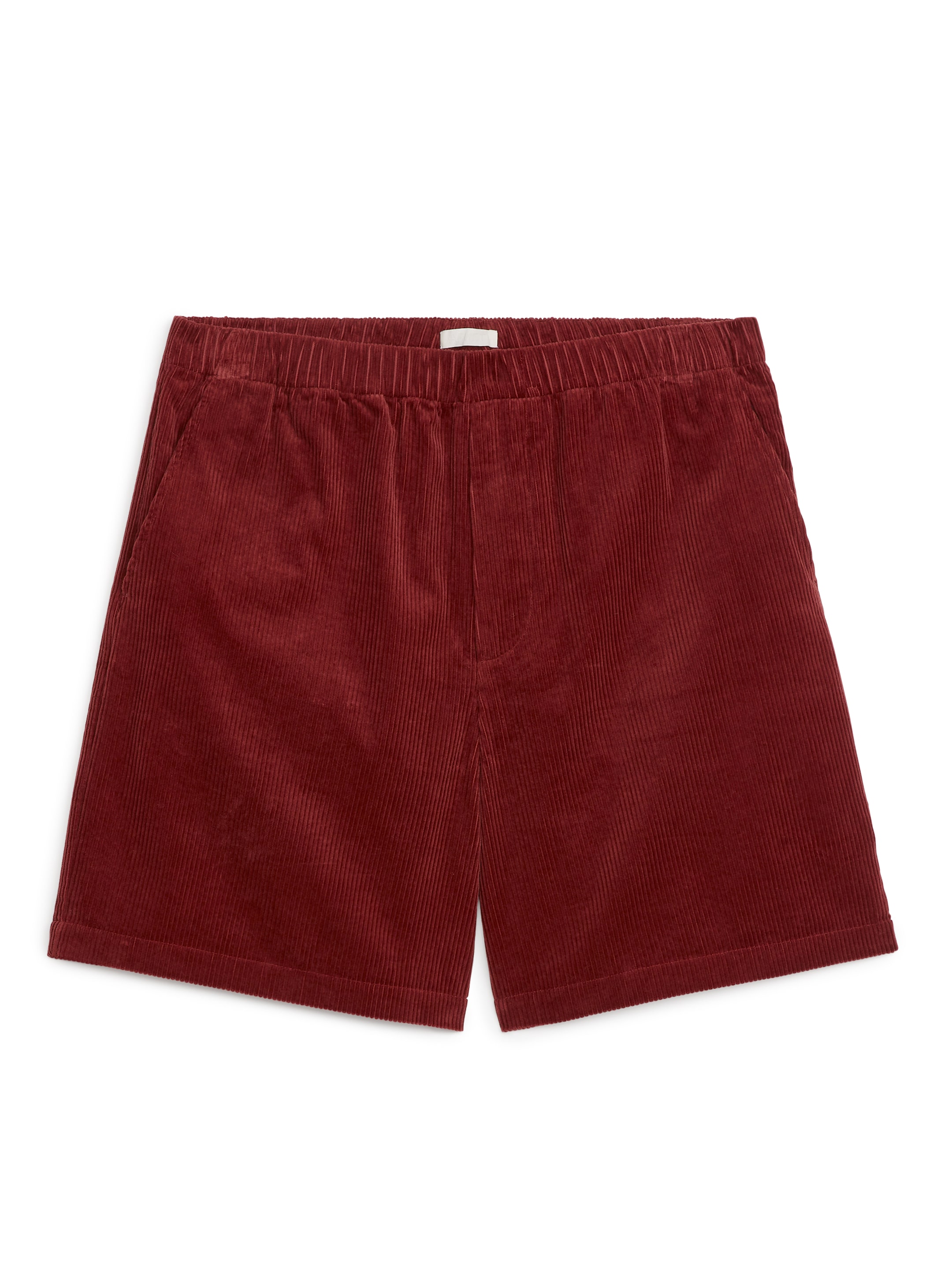 Corduroy Shorts - Dark Red - Regular fit - Men - StillMedia/DescriptiveStillLife - 1