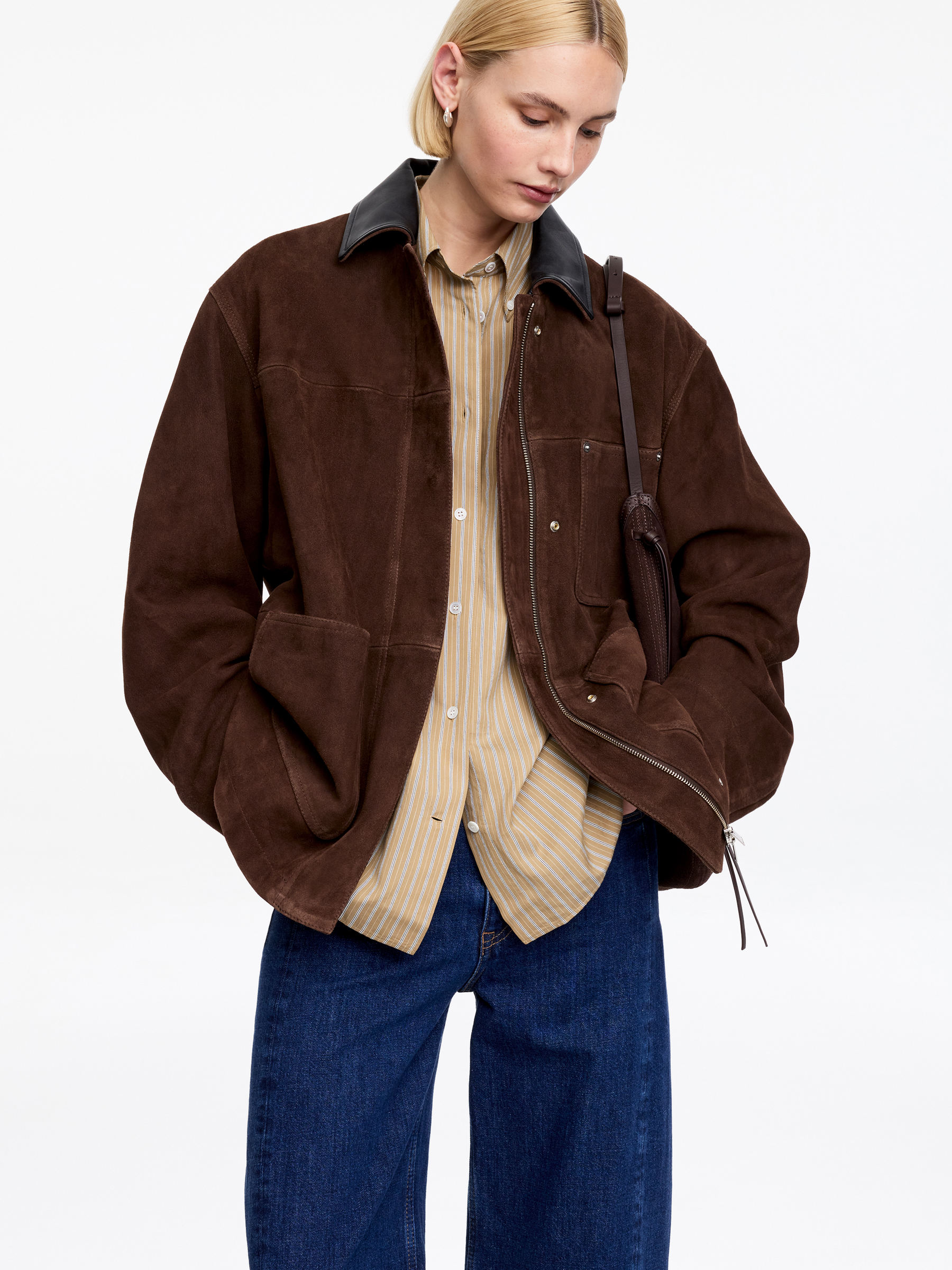 Chemise en coton et soie - Beige - Oversized - Femme - StillMedia/Lookbook - 7