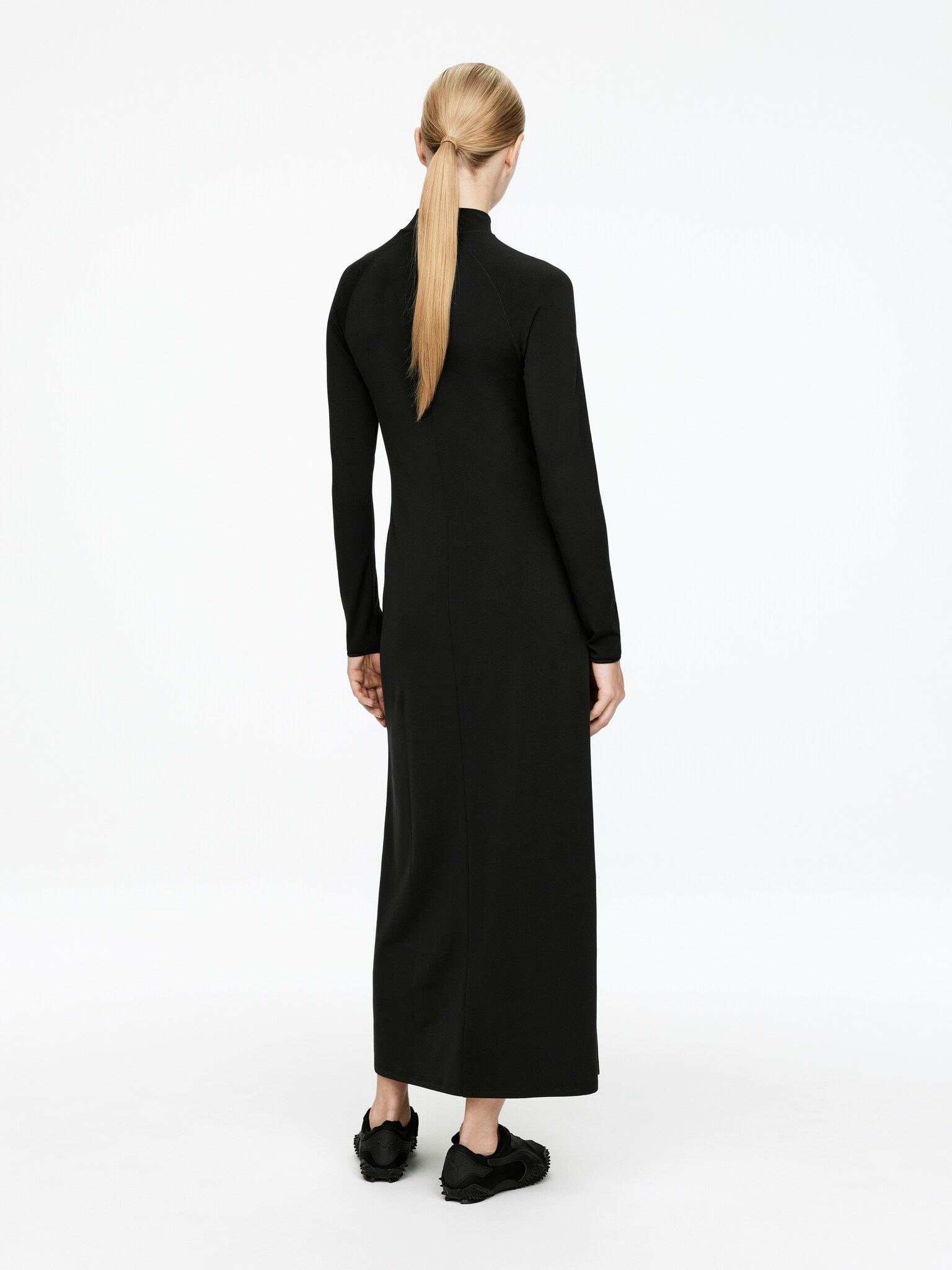 Robe longue extensible - Noir - 5
