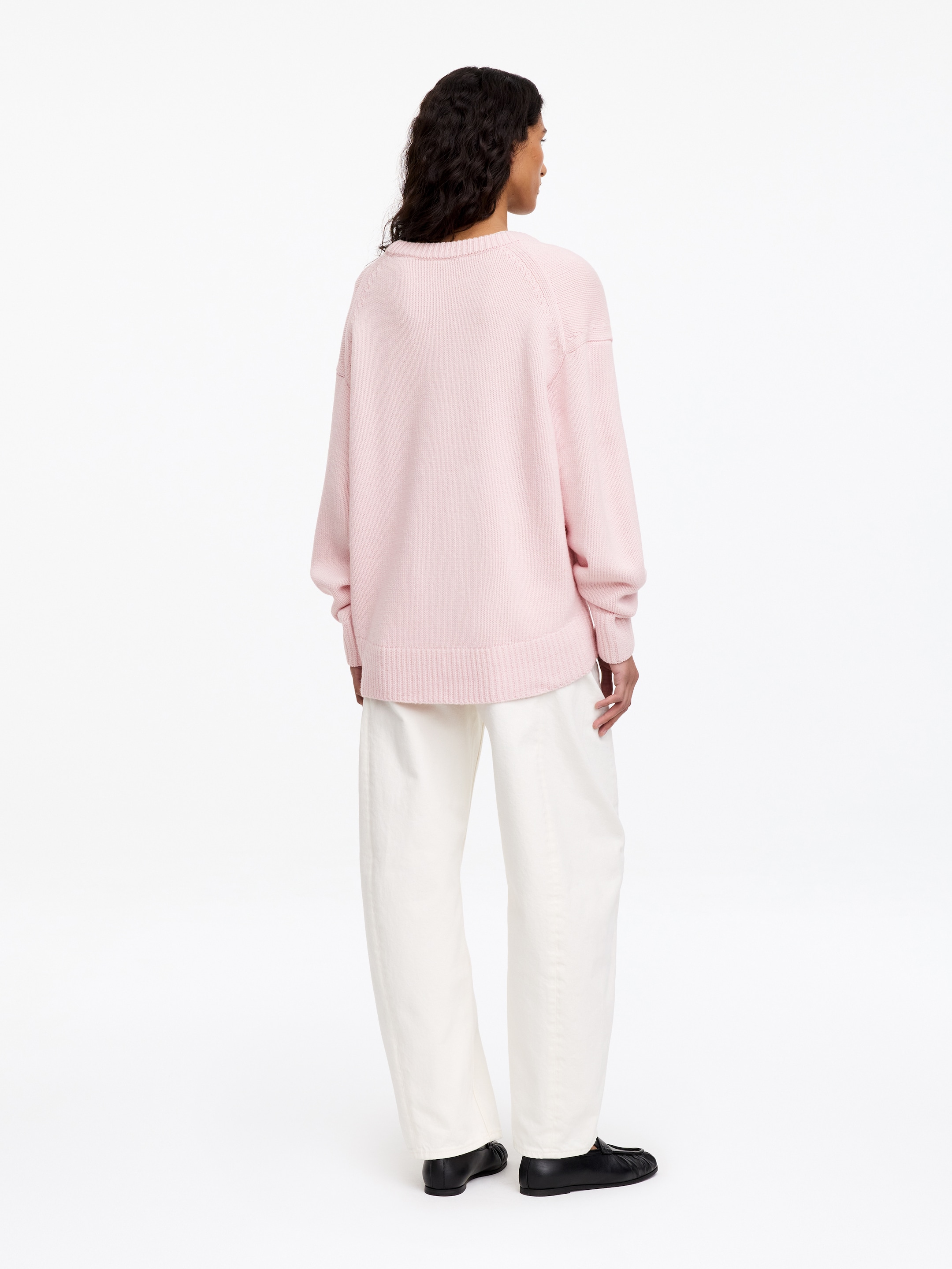 Lockerer Wollpullover - Rosa - Loose Fit - women - StillMedia/Lookbook - 3