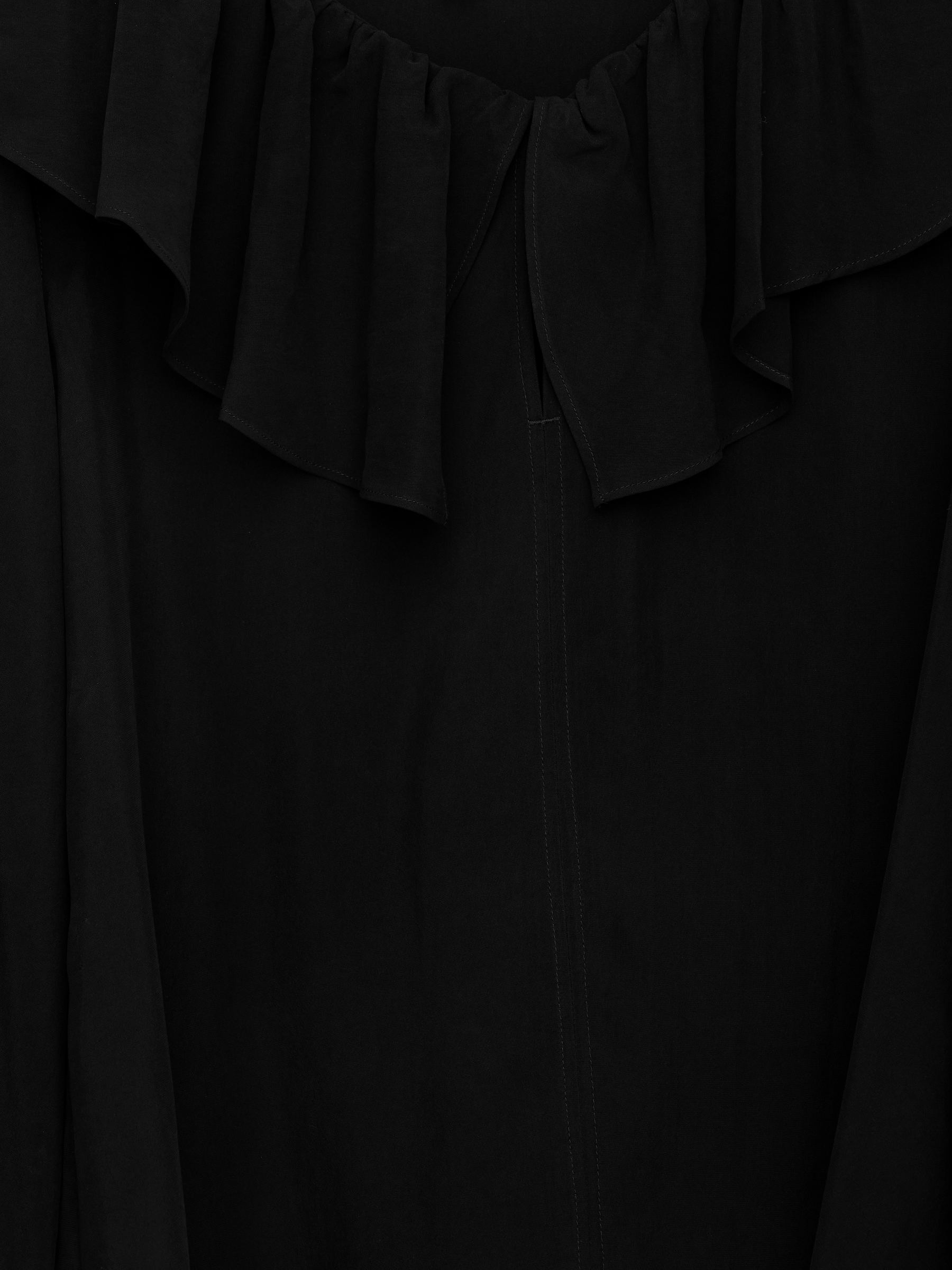 Frill-Collar Blouse - Black - Regular fit - Women - StillMedia/DescriptiveDetail - 2