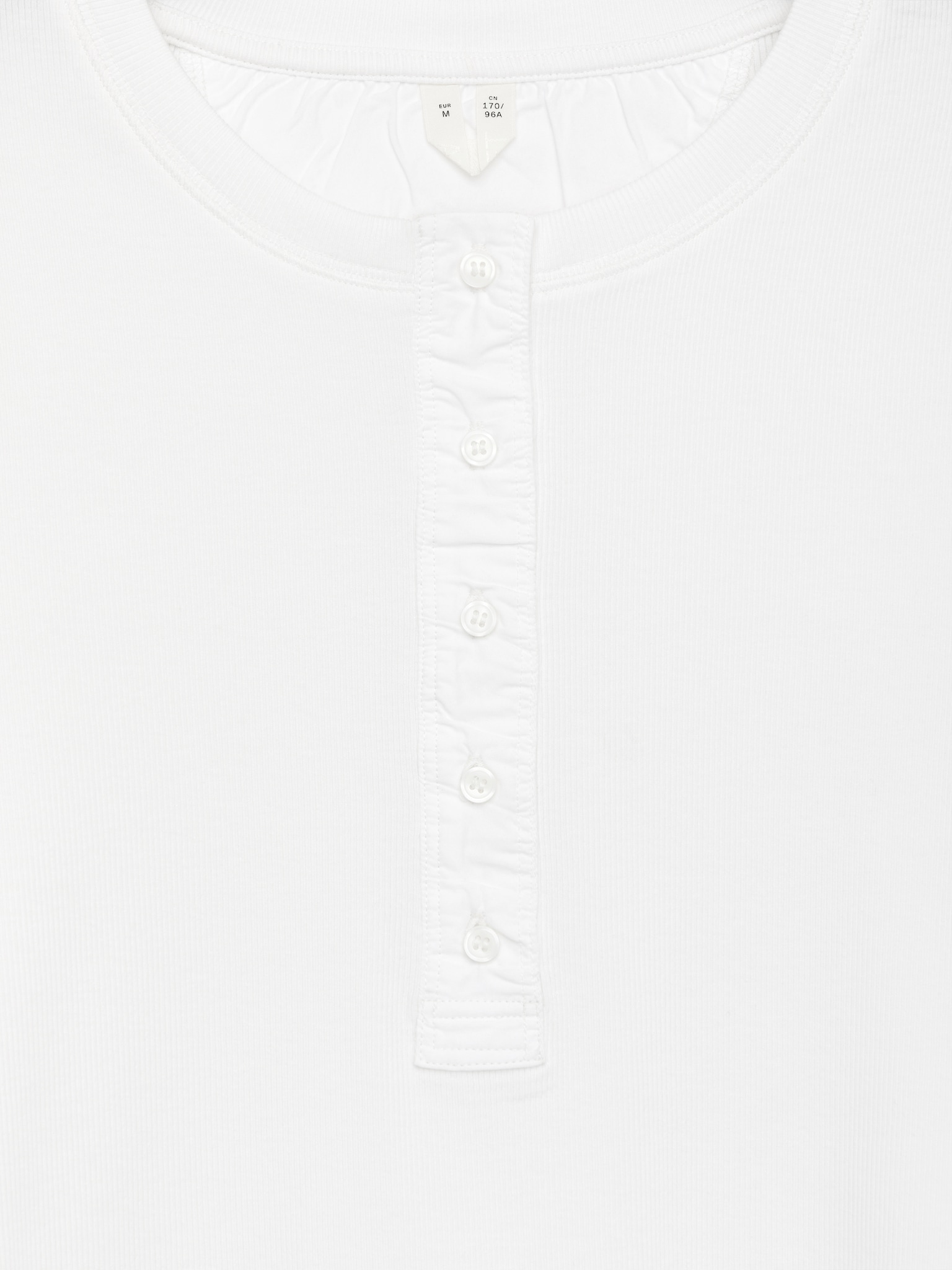 T-shirt boutonné - Blanc - 5