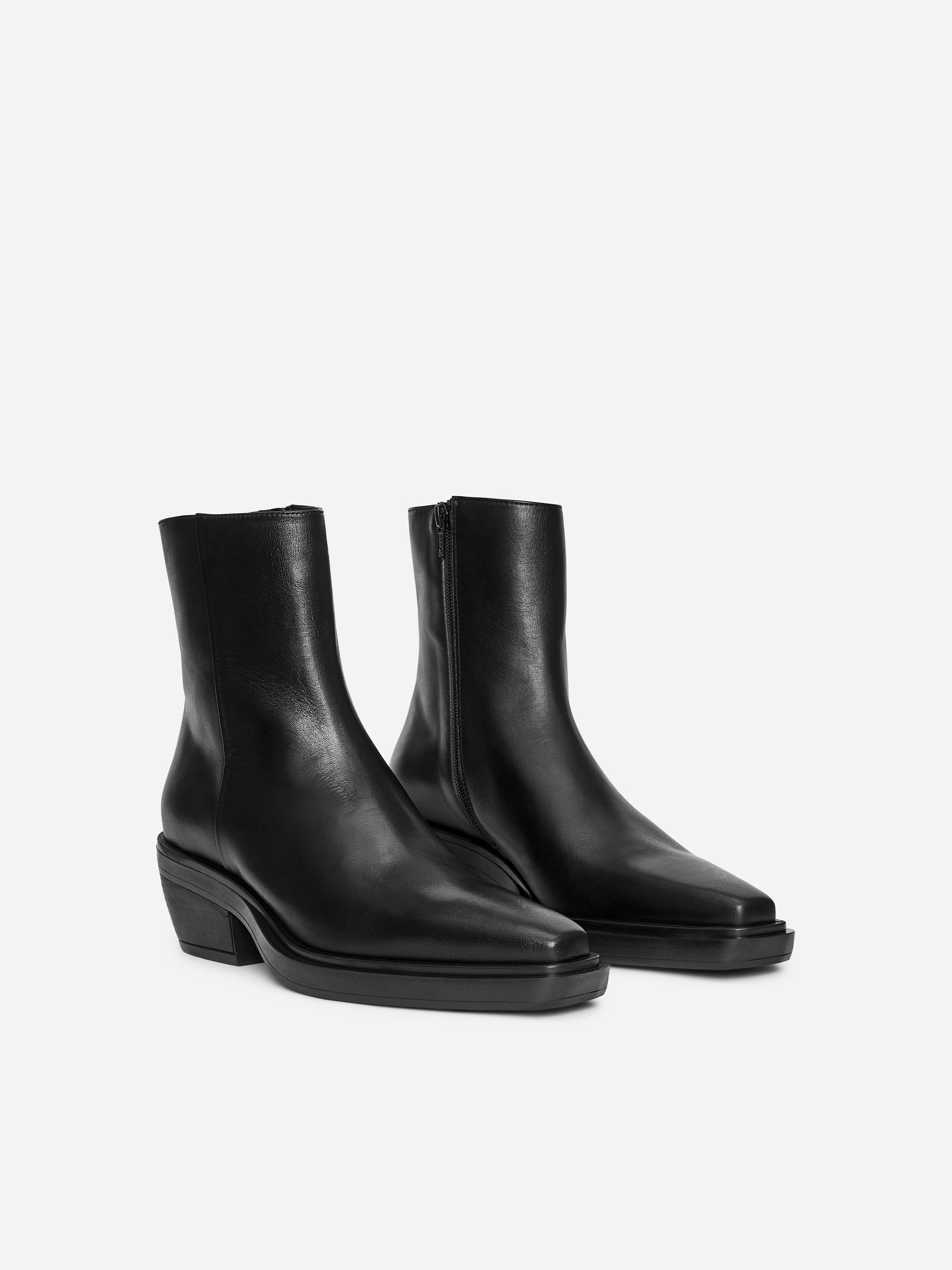 Bottes en cuir - Noir - Femme - StillMedia/DescriptiveStillLife - 8