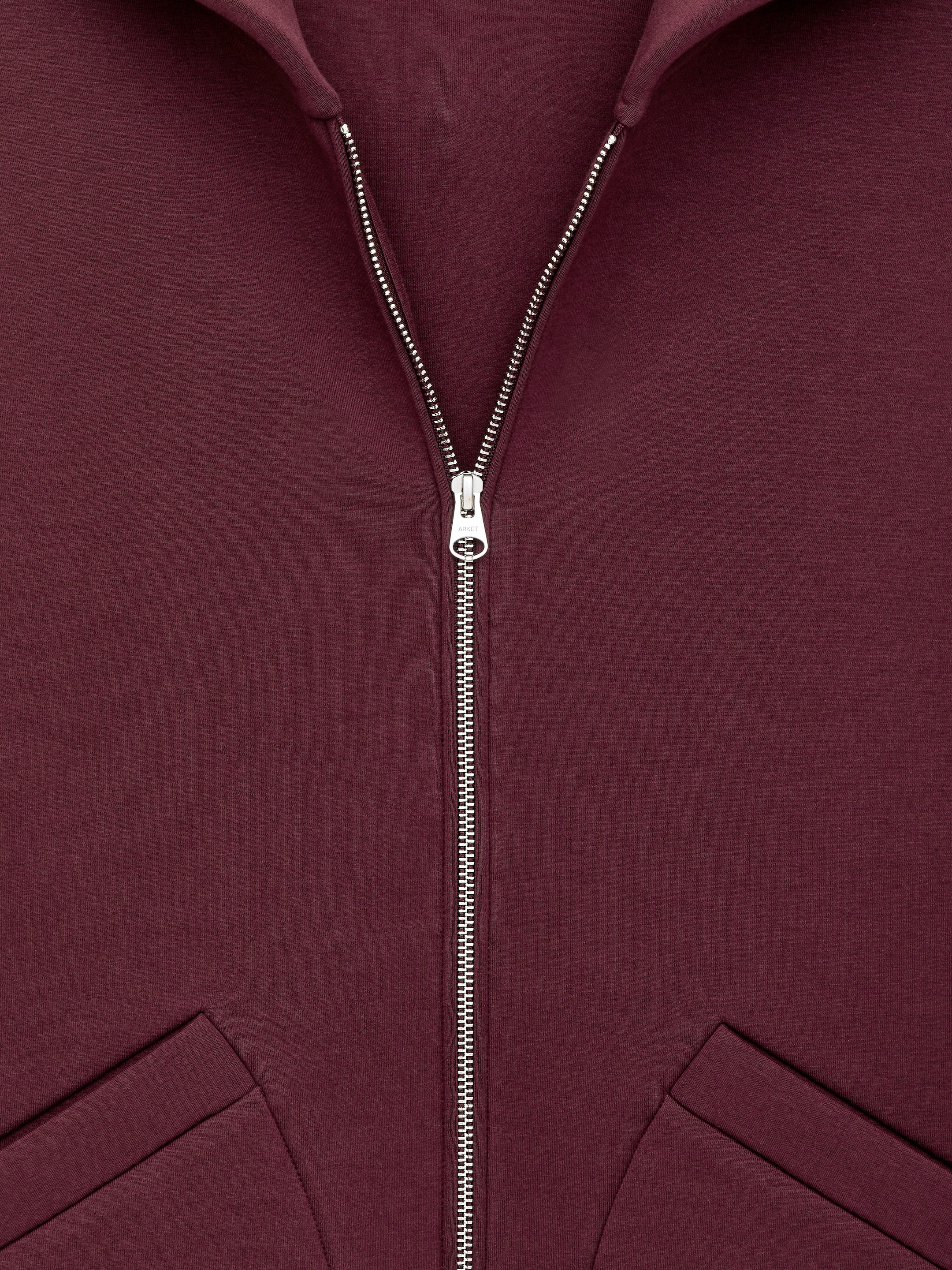 Scuba Zip Hoodie - Dark Red - Relaxed fit - Men - StillMedia/DescriptiveDetail - 1