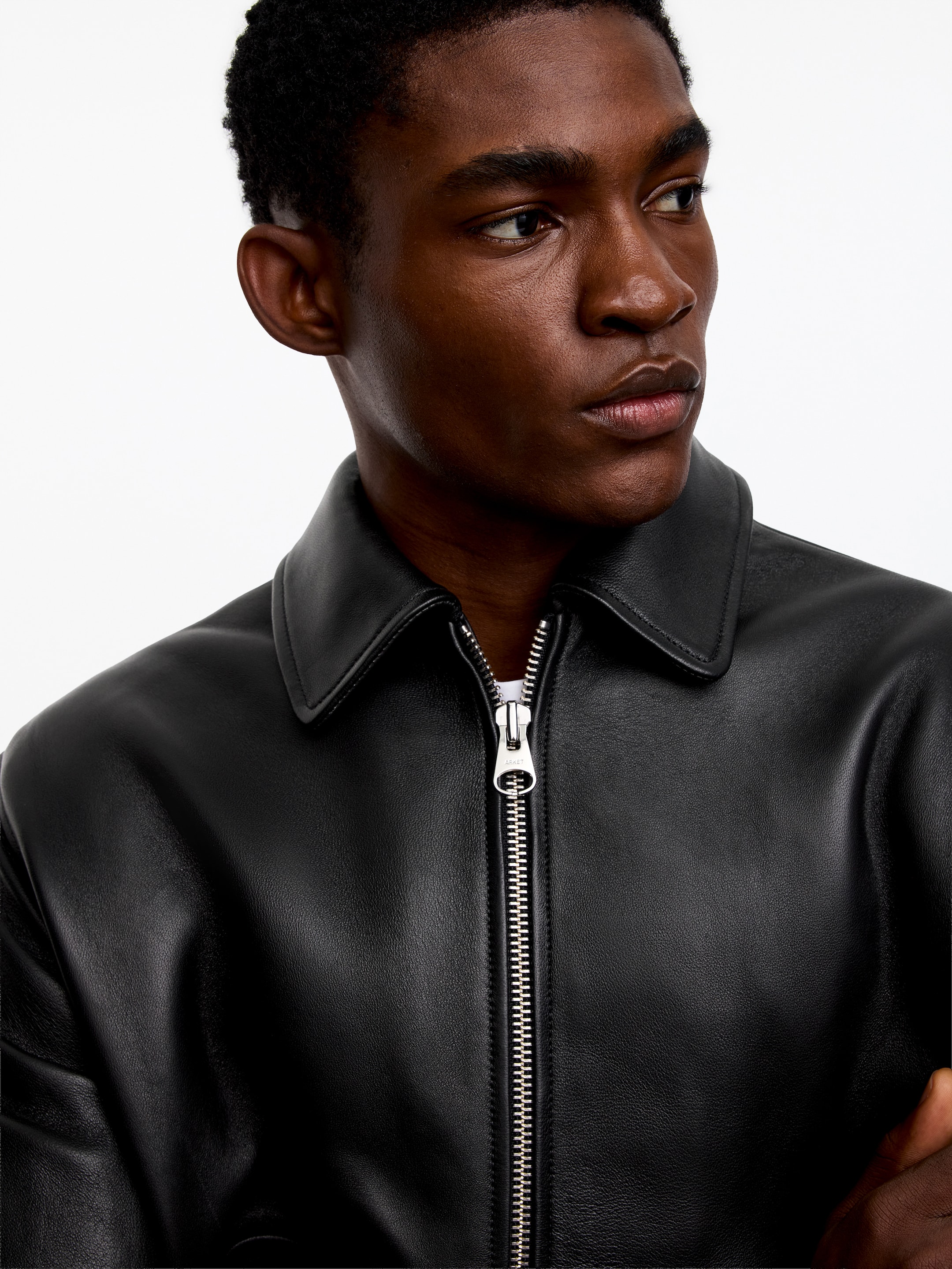 Lederjacke - Schwarz - Regular Fit - Herren - StillMedia/Lookbook - 7