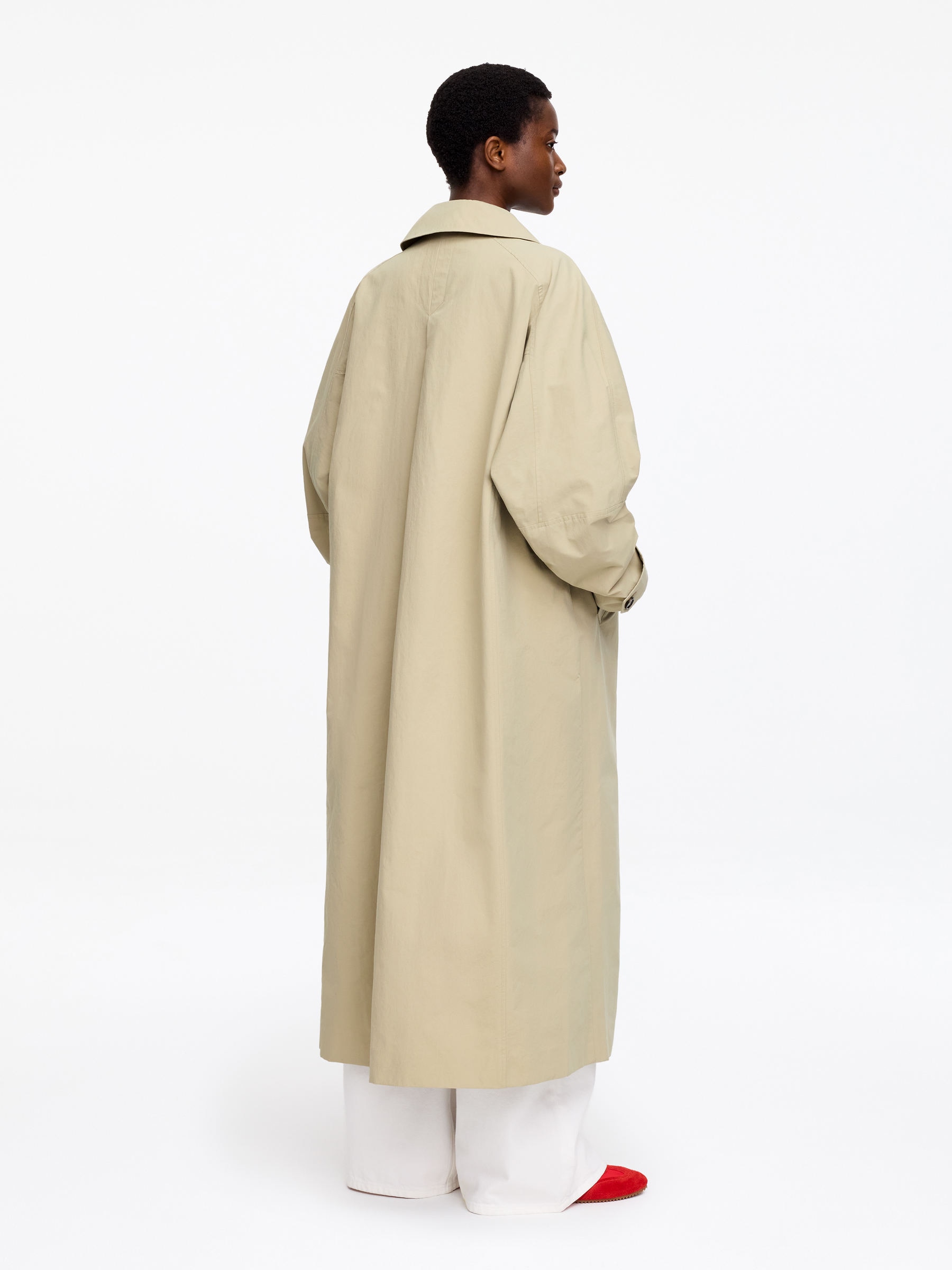 Car Coat - Beige - Oversized - Women - StillMedia/Lookbook - 4