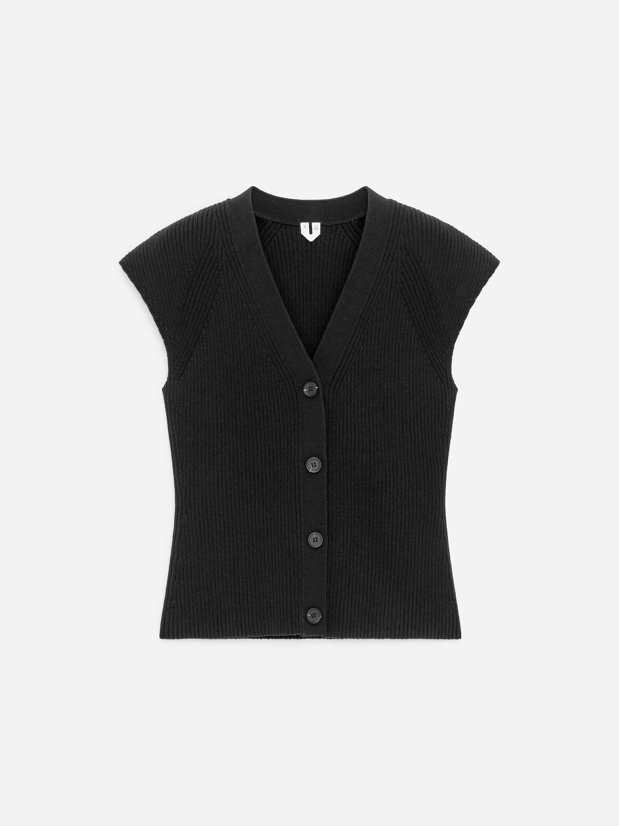Knitted Sleeveless Top - Black - Regular fit - Women - StillMedia/DescriptiveStillLife - 7