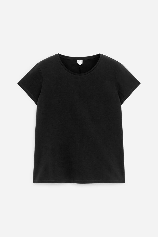 Slim Cap-Sleeve T-Shirt - Black/Plum/White/Red - 1