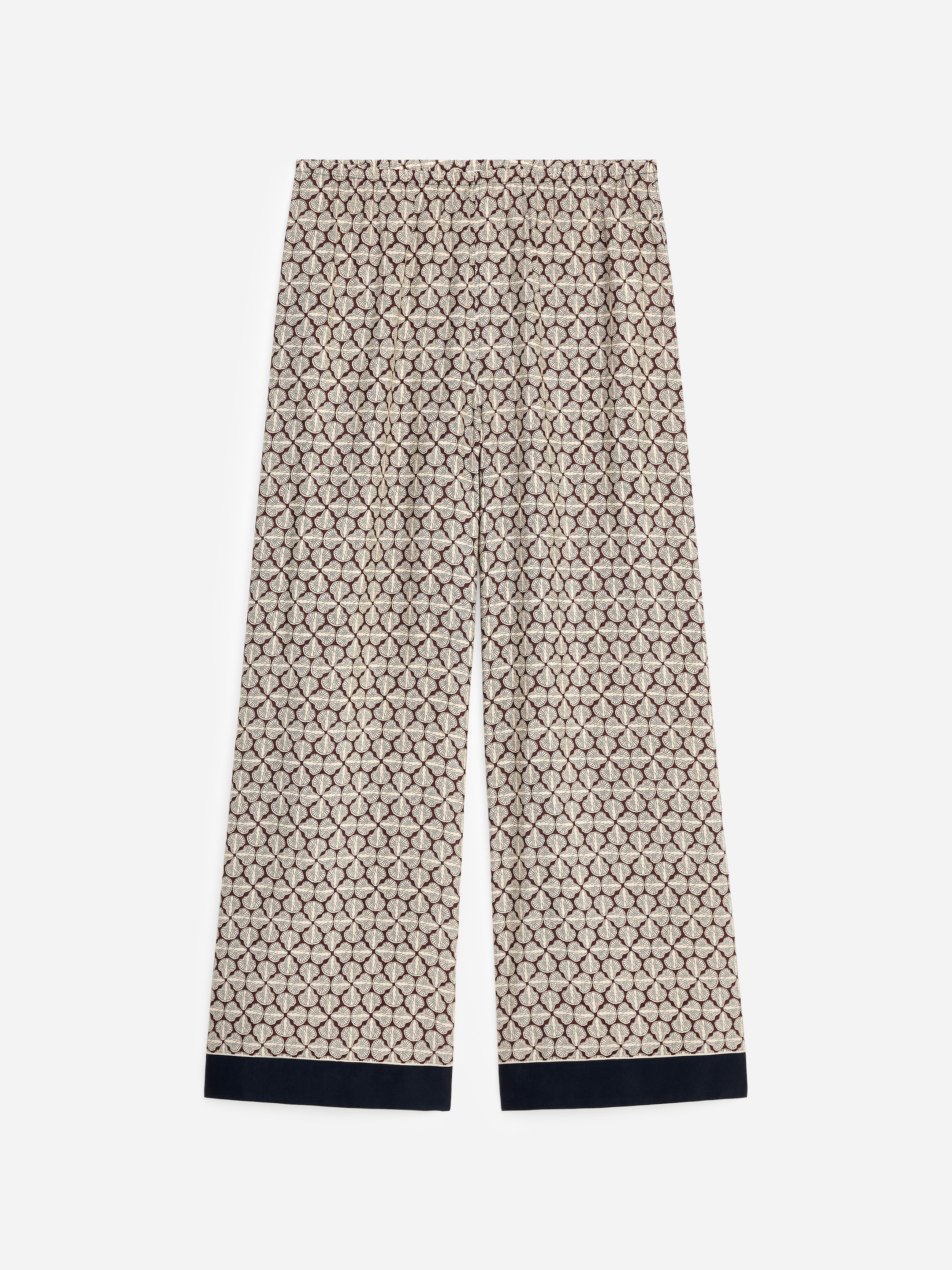 Pantalon à cordon de serrage en lyocell mélangé-#493338-19256