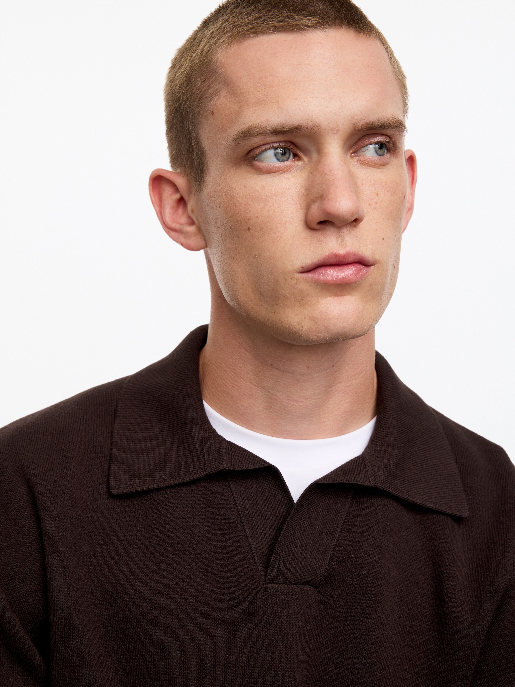 Cotton Silk Blend Polo Shirt - Brown - Relaxed fit - men - StillMedia/Lookbook - 9