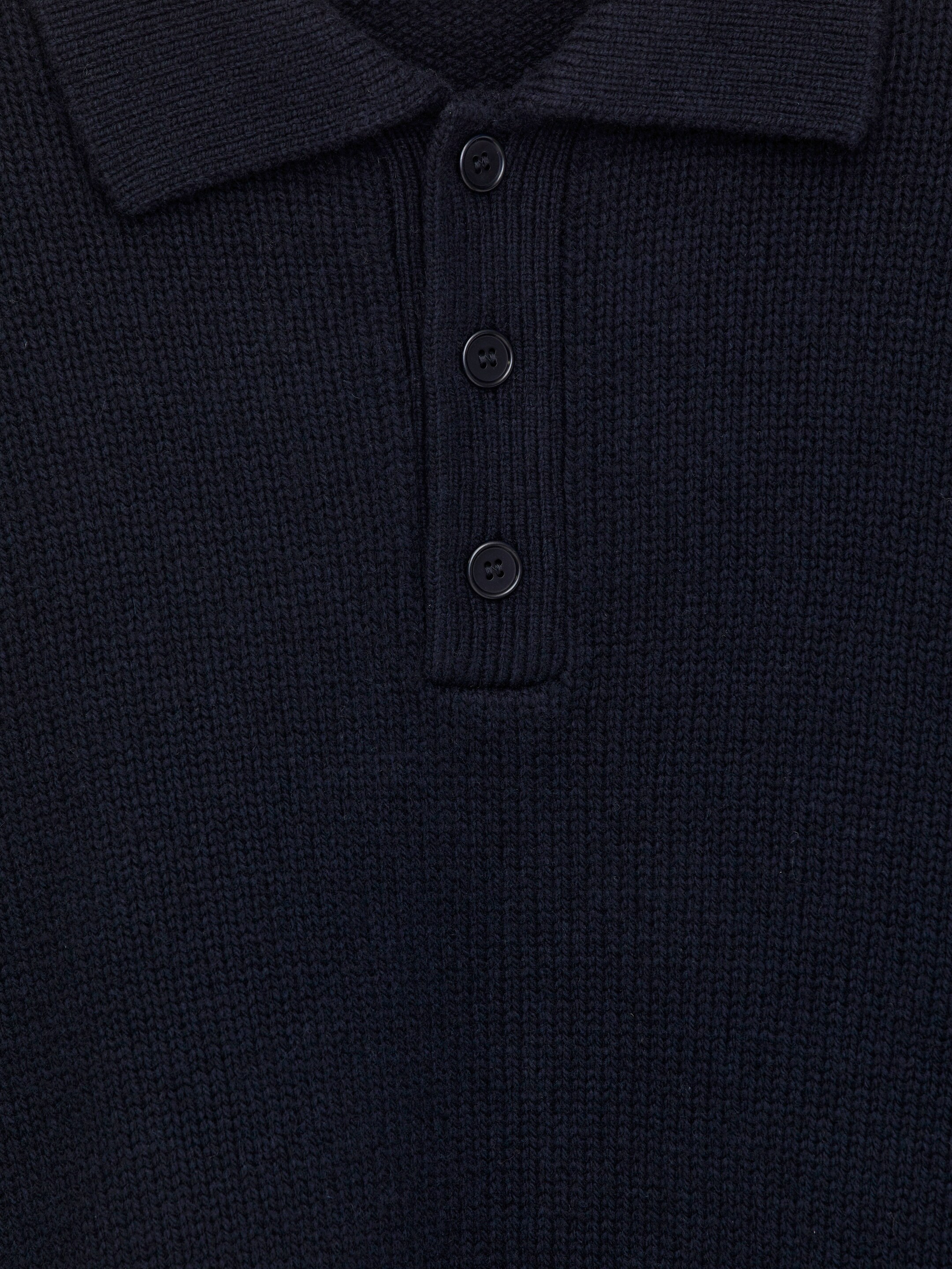 Zobacz większy obraz: Wełniany sweter polo - Ciemnoniebieski - ON | H&M PL 6