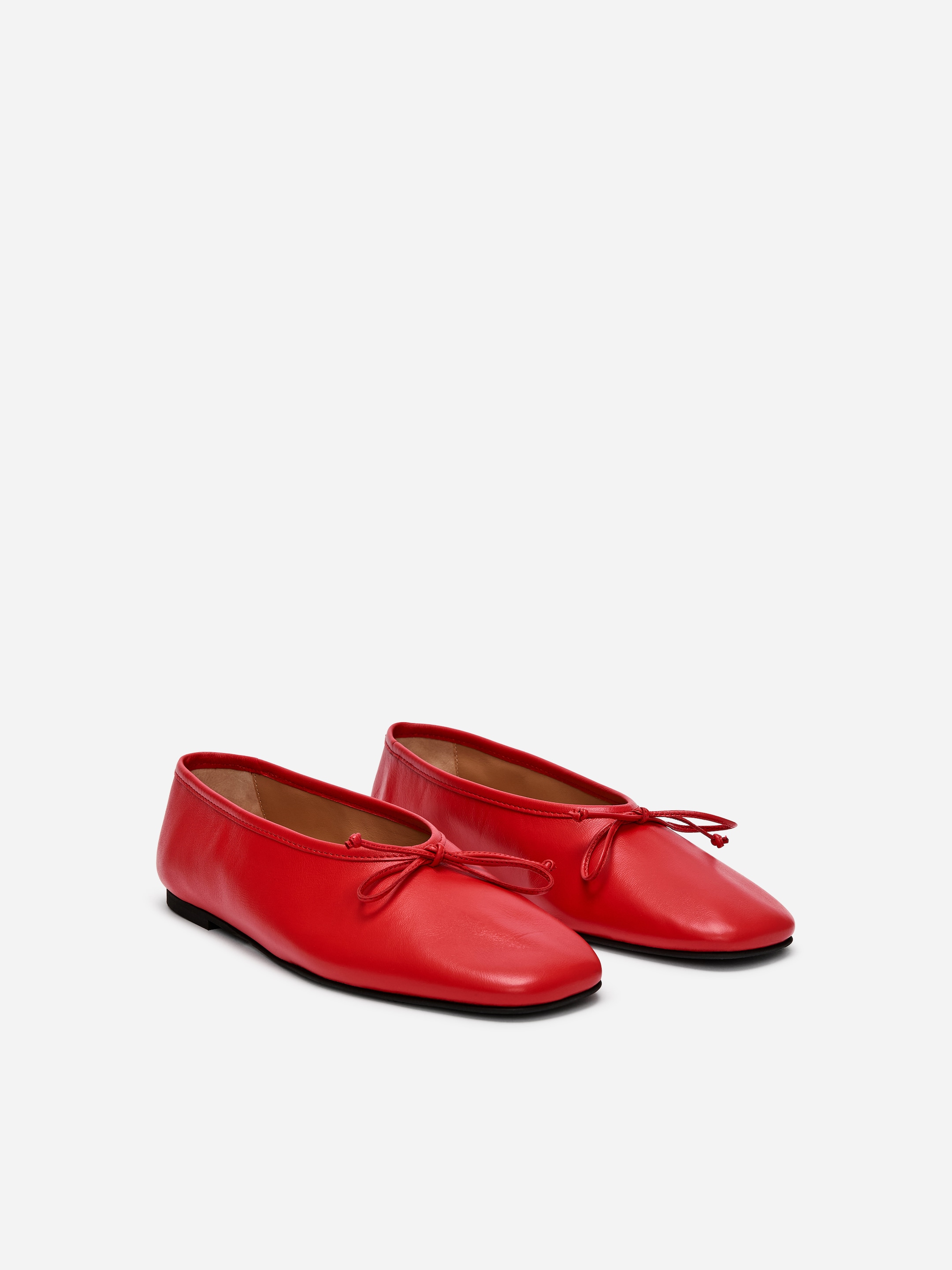 Leather Ballerinas - Red - Women - StillMedia/DescriptiveStillLife - 6