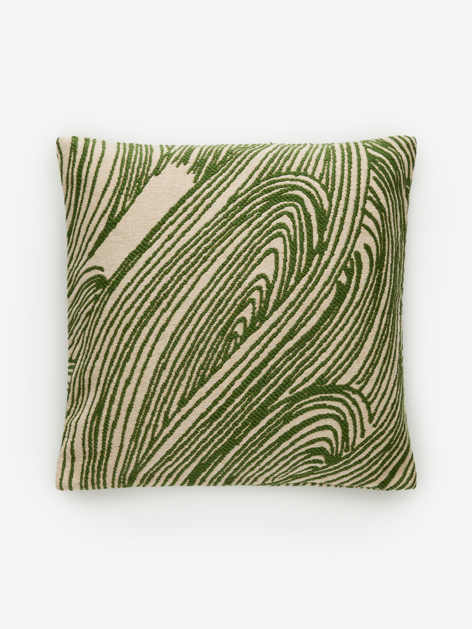 Cotton Wool Cushion Cover 50 x 50 cm - Green/Beige - Homeware - StillMedia/DescriptiveStillLife - 3