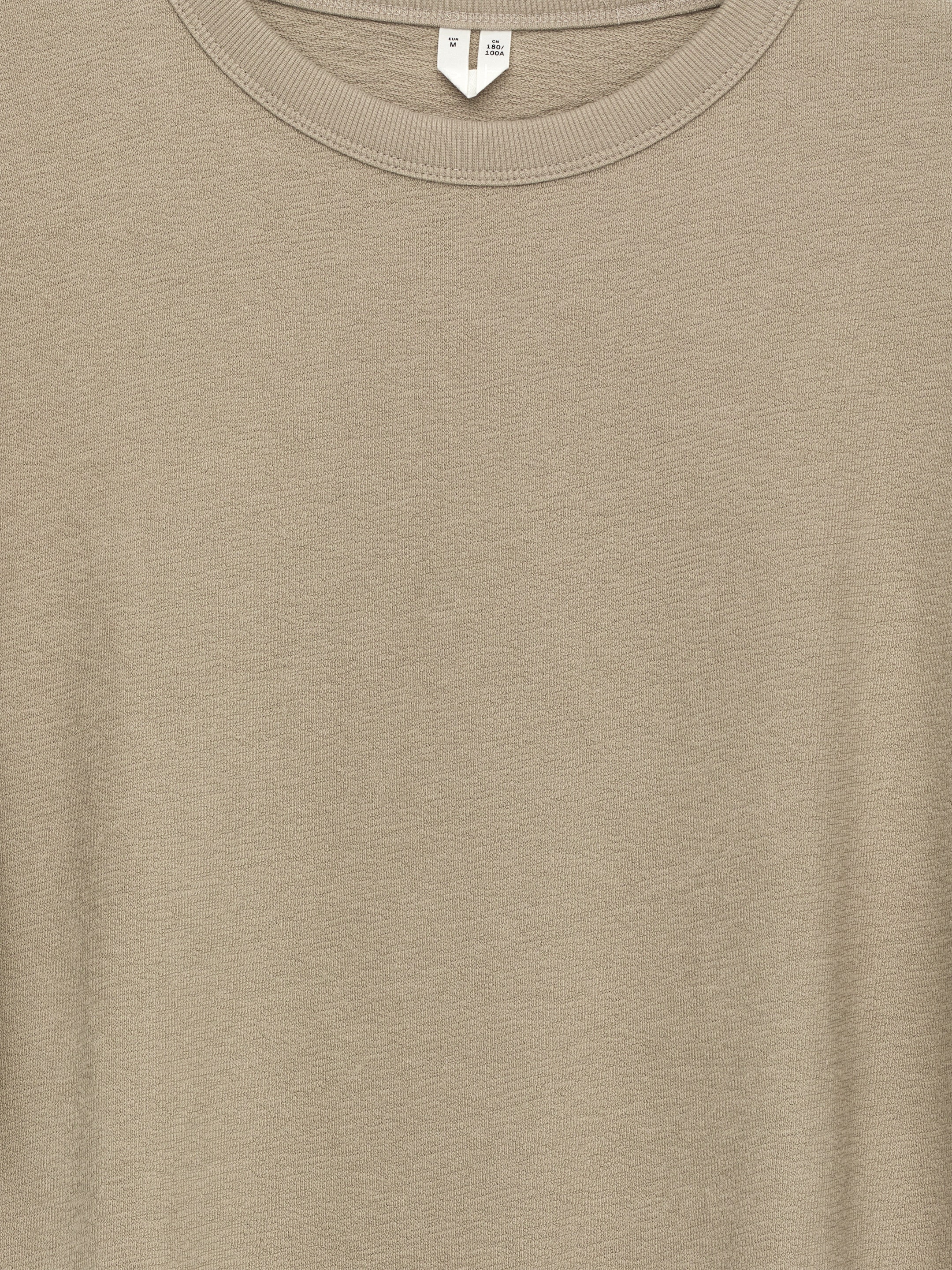 Relaxed Bouclé T-Shirt - Beige - Loose fit - Men - StillMedia/DescriptiveDetail - 2