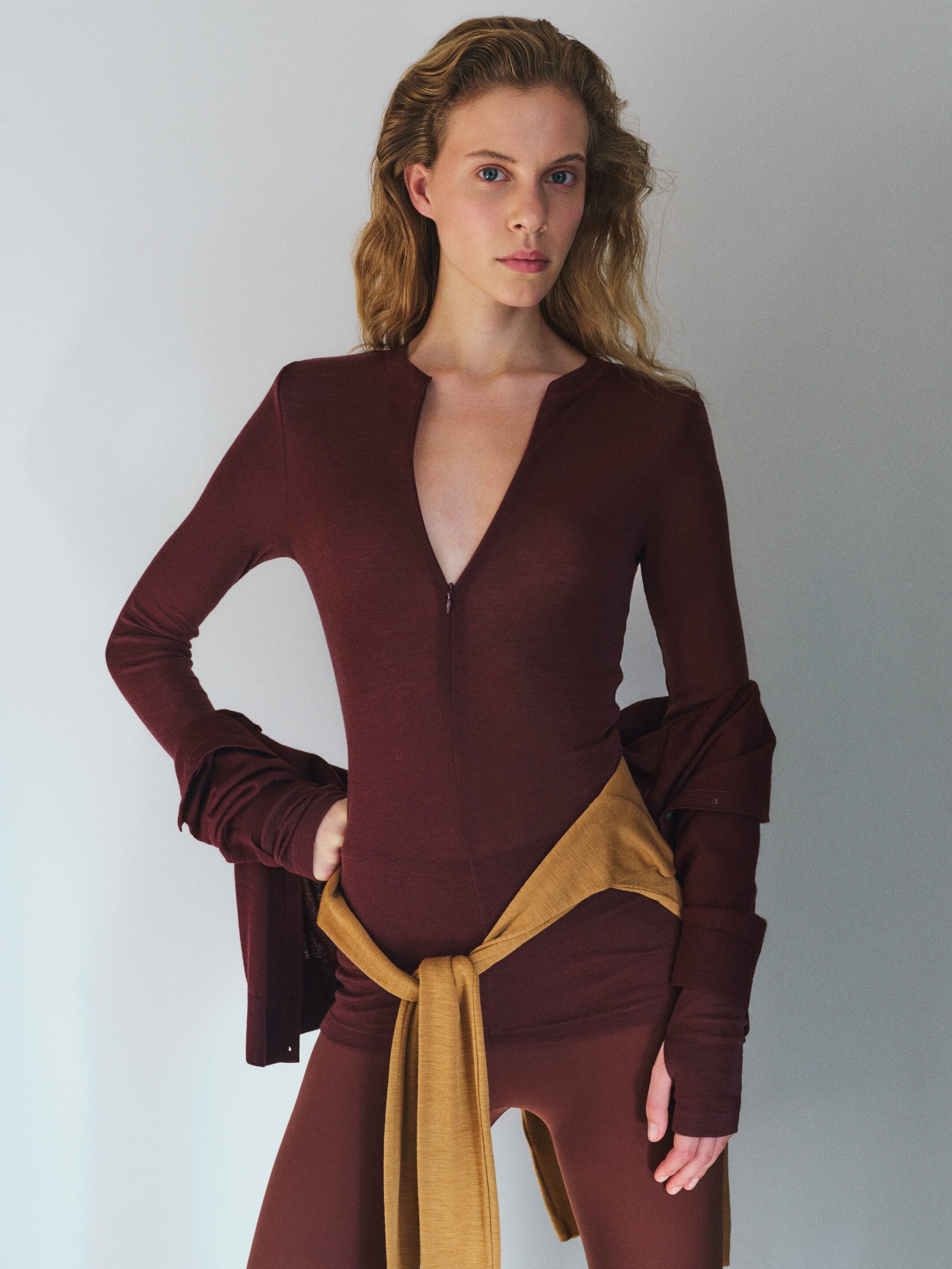 Größeres Bild anzeigen: Langärmliges Oberteil aus Merinowolle - Dunkles Senfgelb - Ladies | H&M AT 6