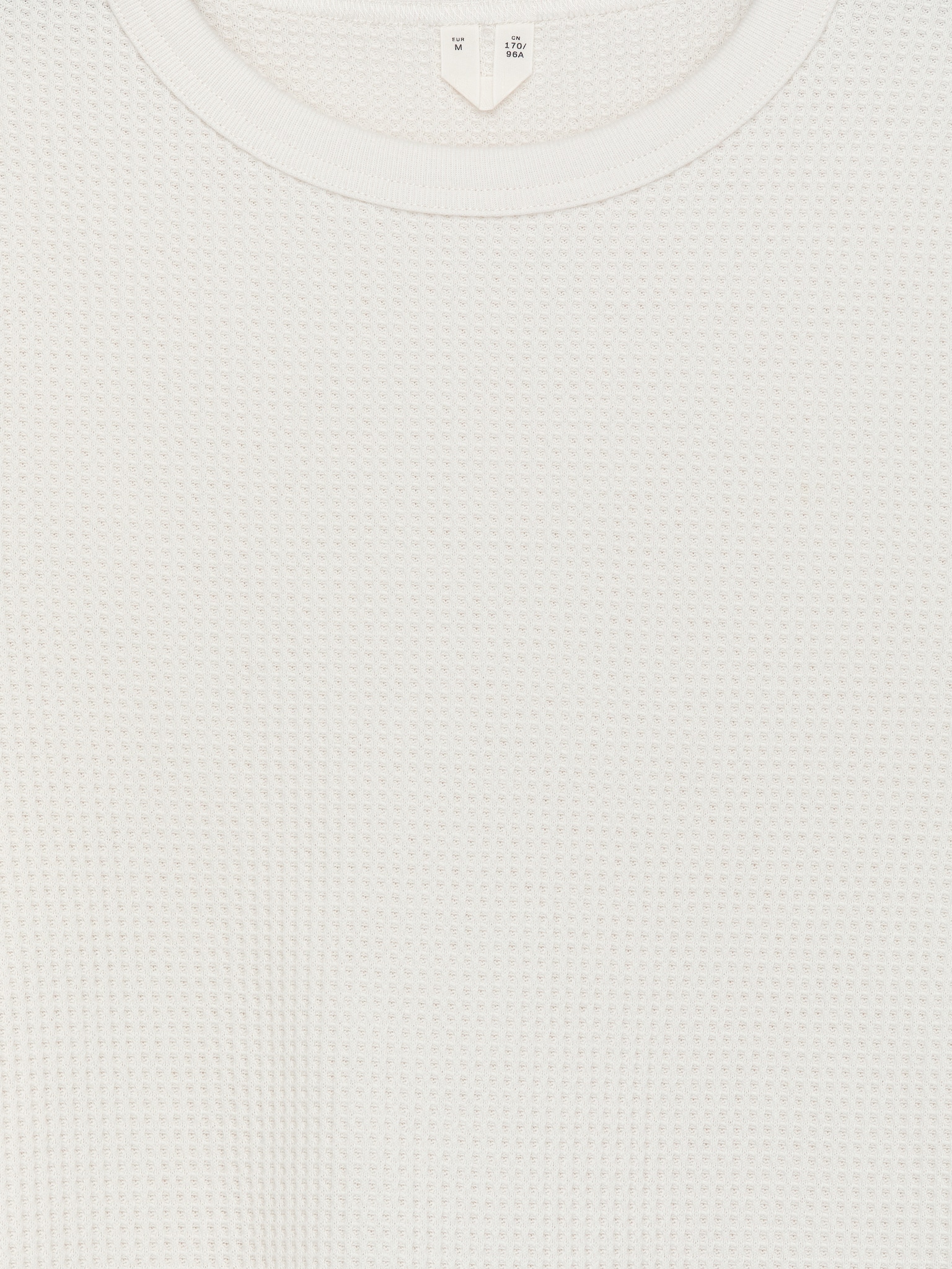 Maglia in jersey con lavorazione a nido d'ape - Bianco sporco/Blu scuro - 2
