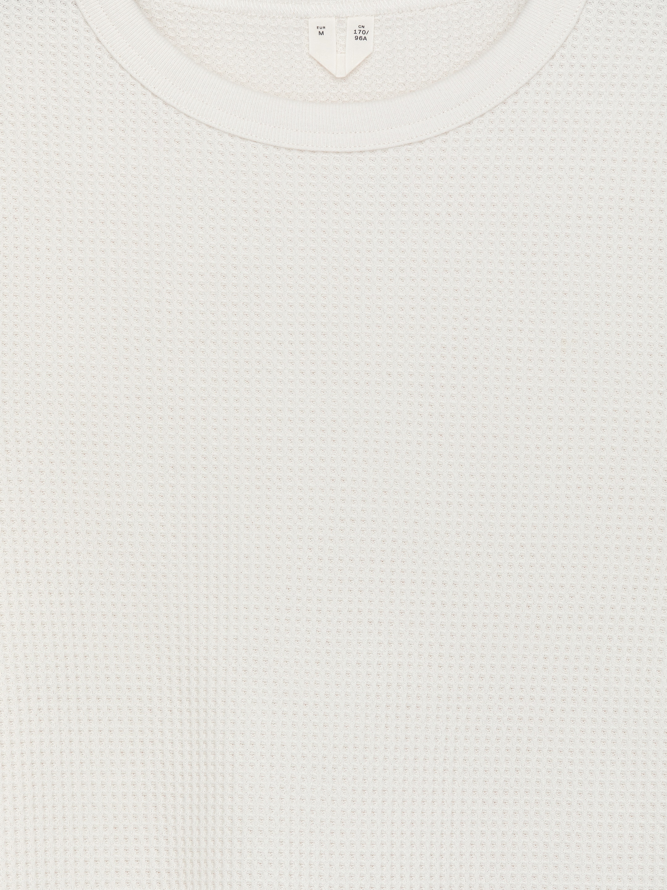Waffle Jersey Top - Off White - Slim fit - Women - StillMedia/DescriptiveDetail - 1