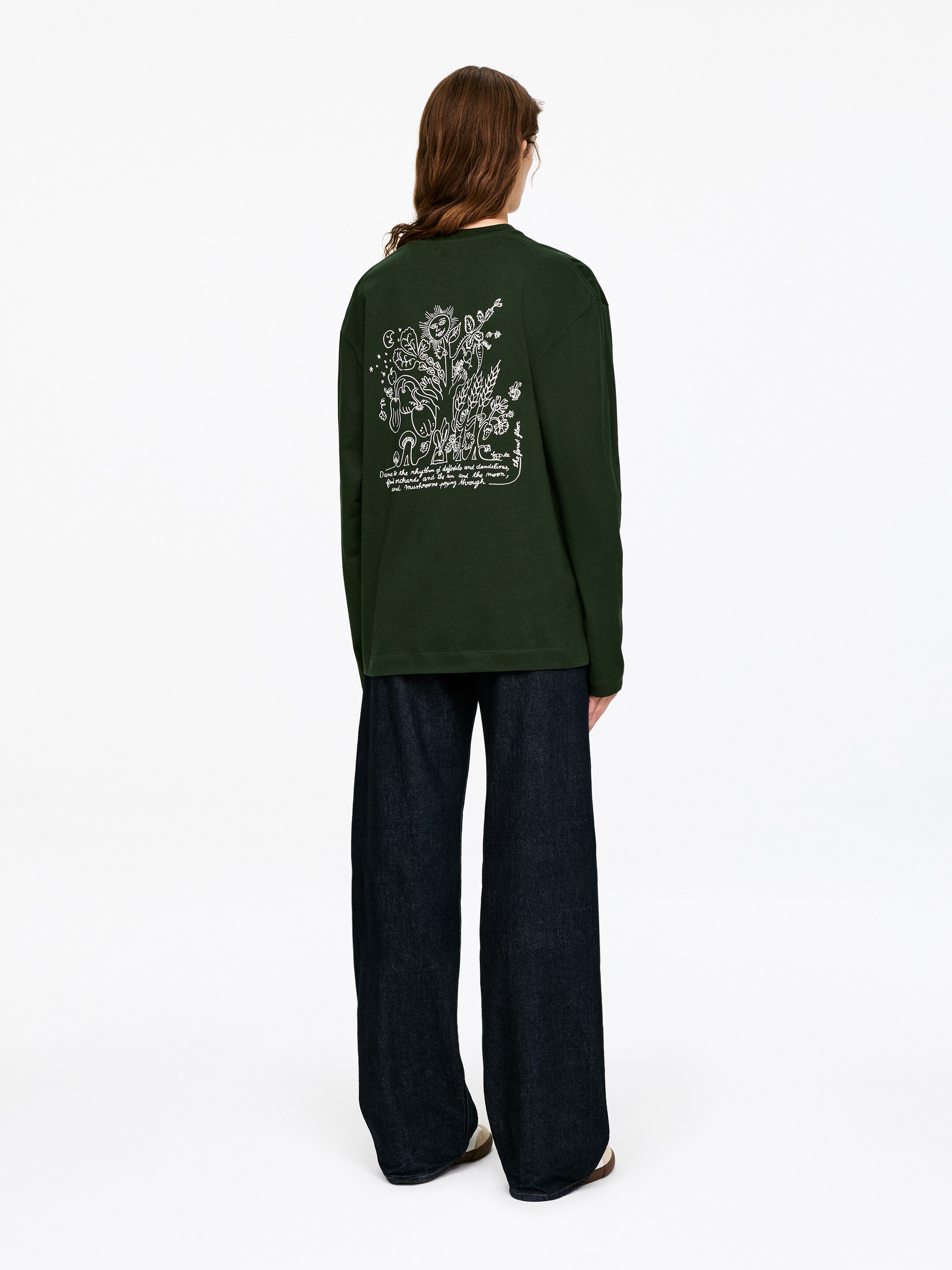 Visualizza immagine più grande: T-shirt a maniche lunghe ARKET CAFÉ - Verde scuro - UOMO | H&M IT 4