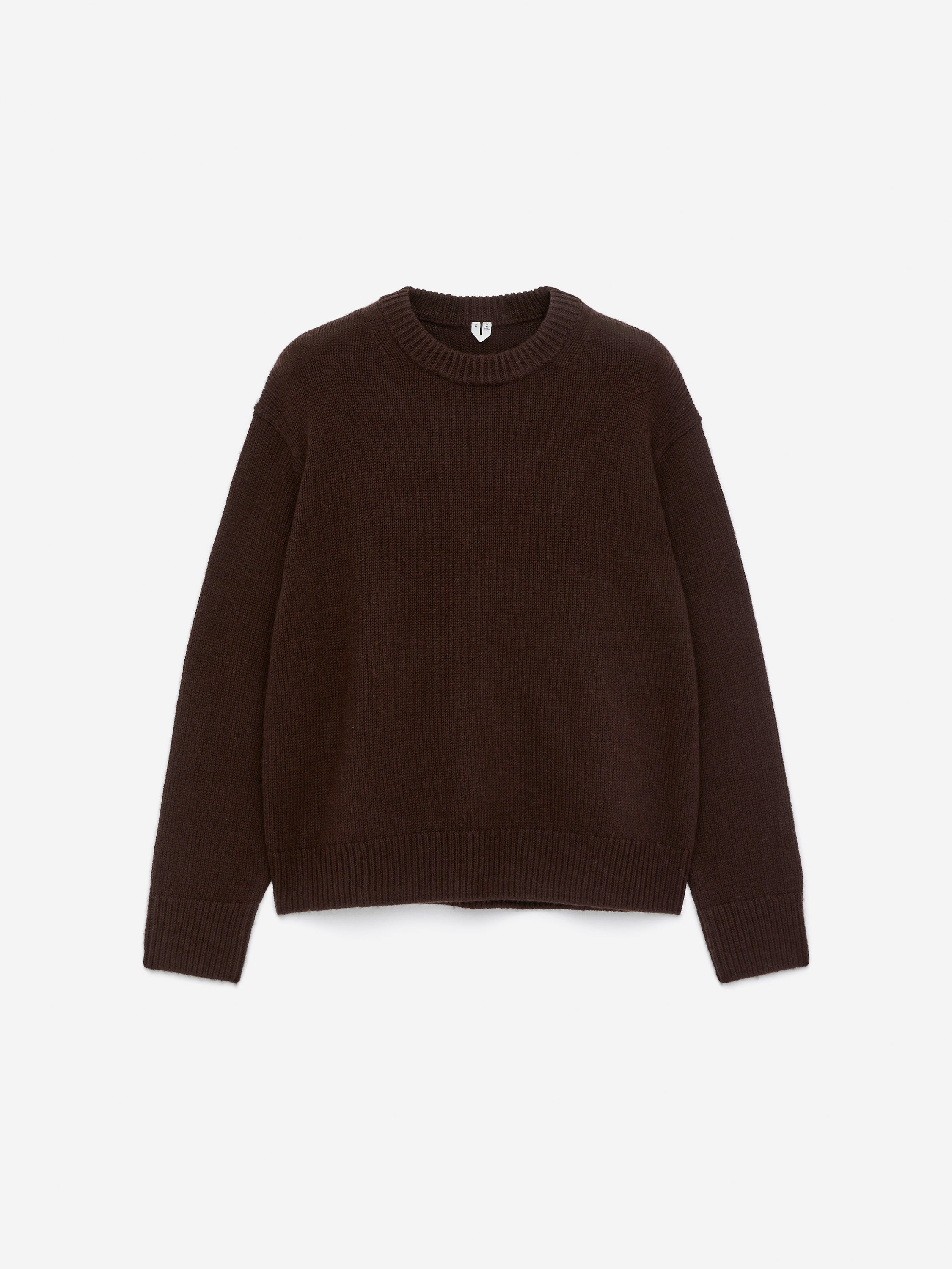 Heavy Knit Wool Jumper-Brown-16488