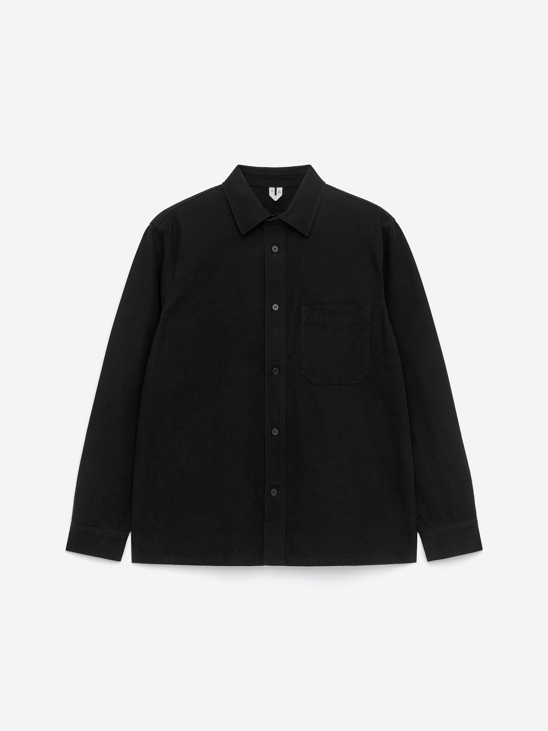 Cotton Overshirt - Black - Regular fit - Men - StillMedia/DescriptiveStillLife - 1