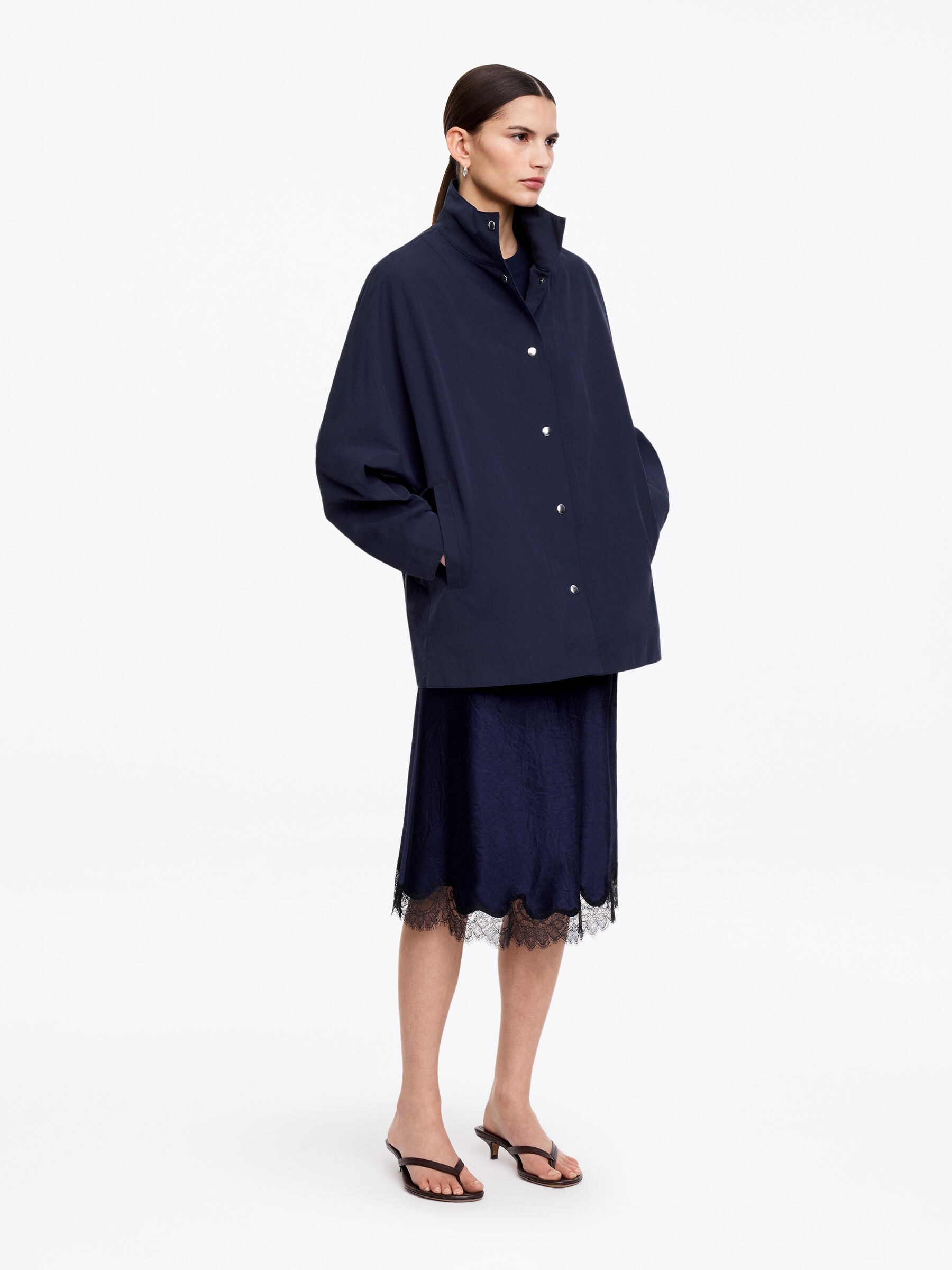 Shell-Jacke mit Oversize-Passform - Dunkelblau - Oversize - Women - StillMedia/Lookbook - 2