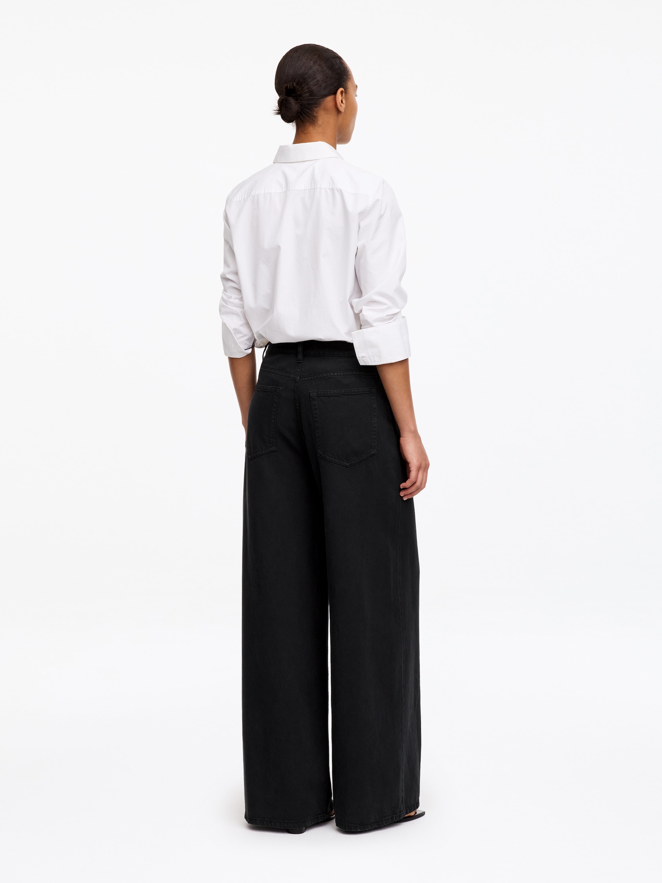 Wide Trousers - Black - Regular fit - Women - StillMedia/Lookbook - 7