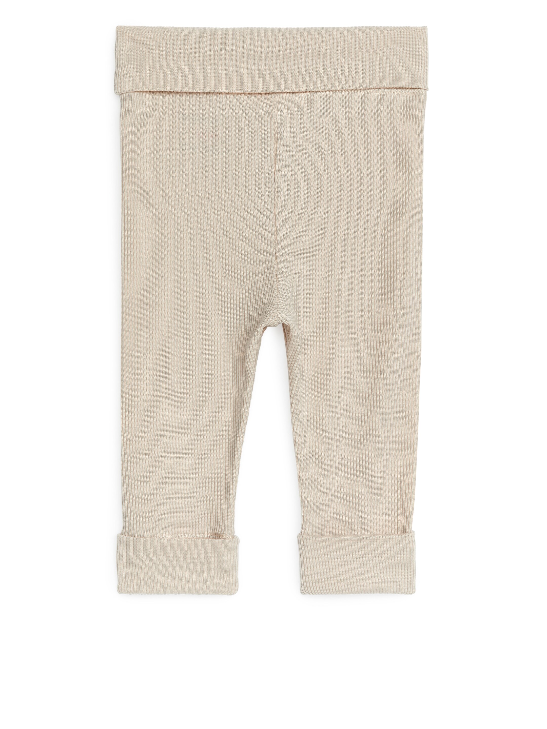 View larger image: Newborn Smooth Rib Leggings - Beige - Kids | H&M GB 2