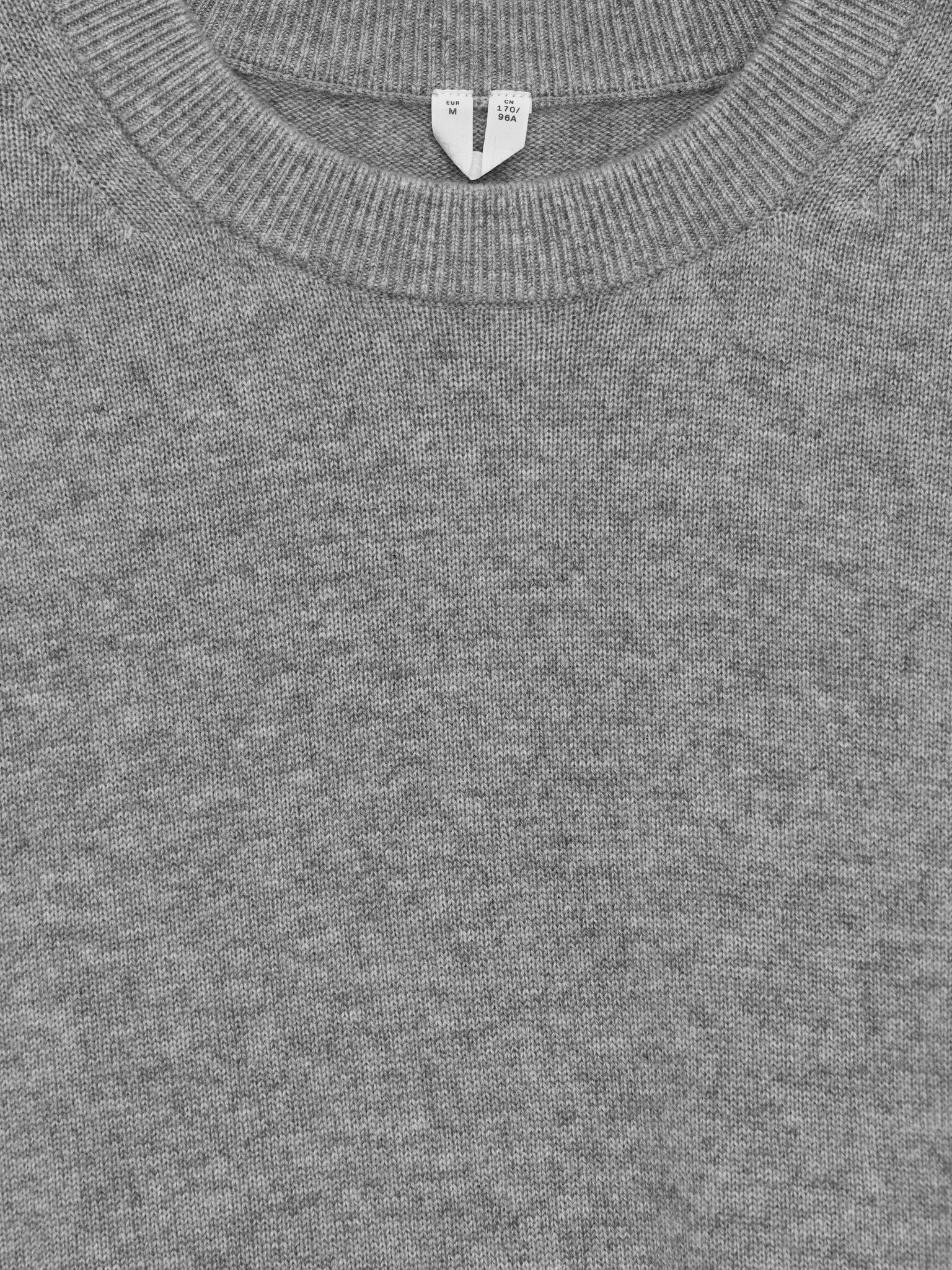 T-shirt oversize en cachemire - Gris chiné - 2