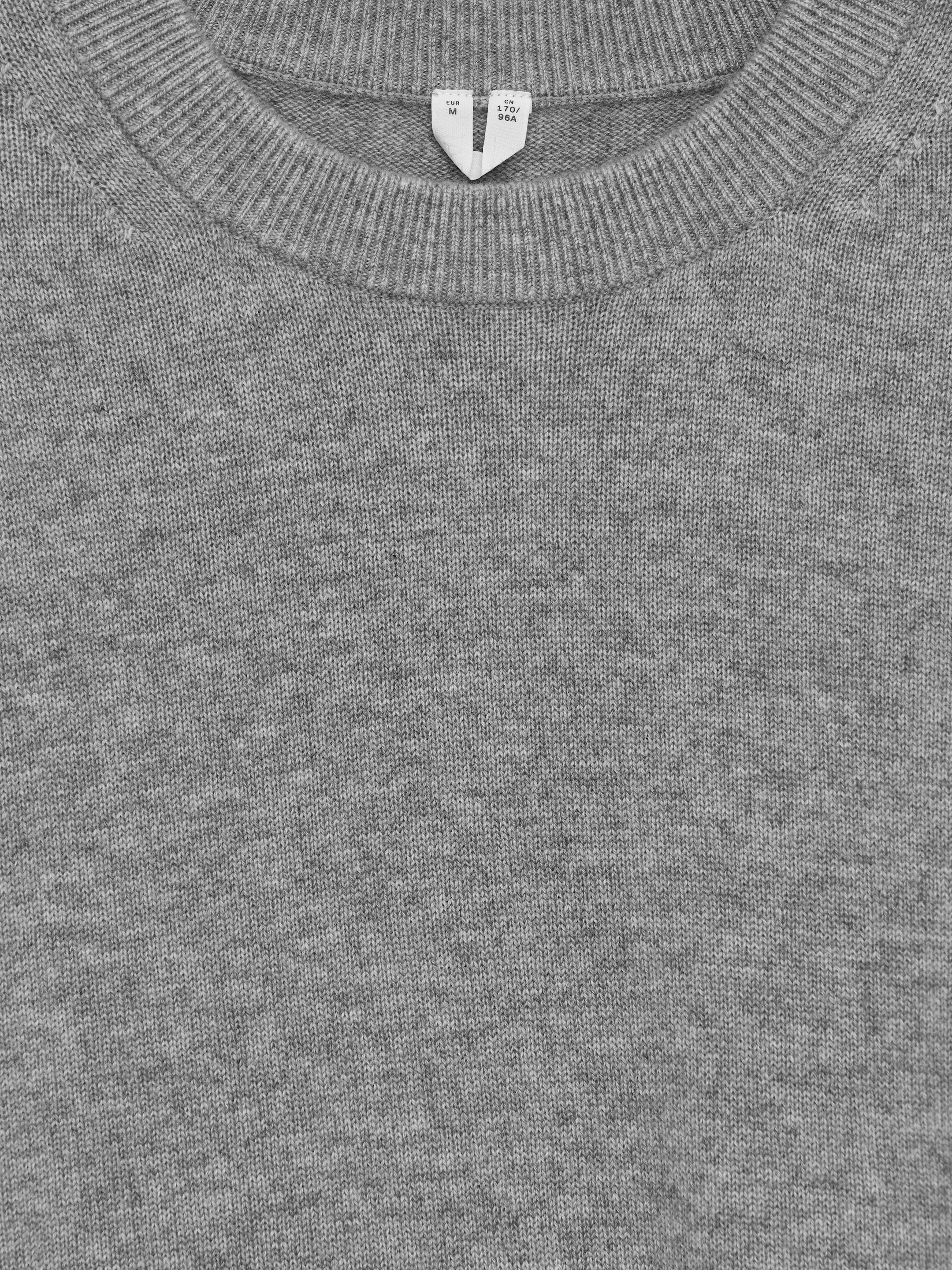 View larger image: Oversize Cashmere T-Shirt - Grey Melange - Ladies | H&M GB 2