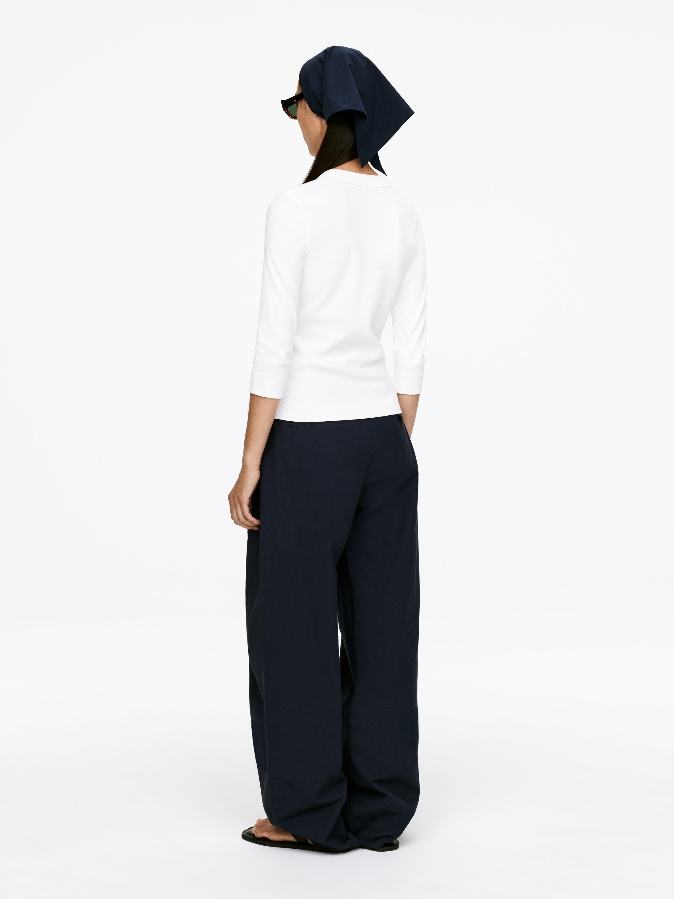 Rib Top - White - Slim fit - Women - StillMedia/Lookbook - 3