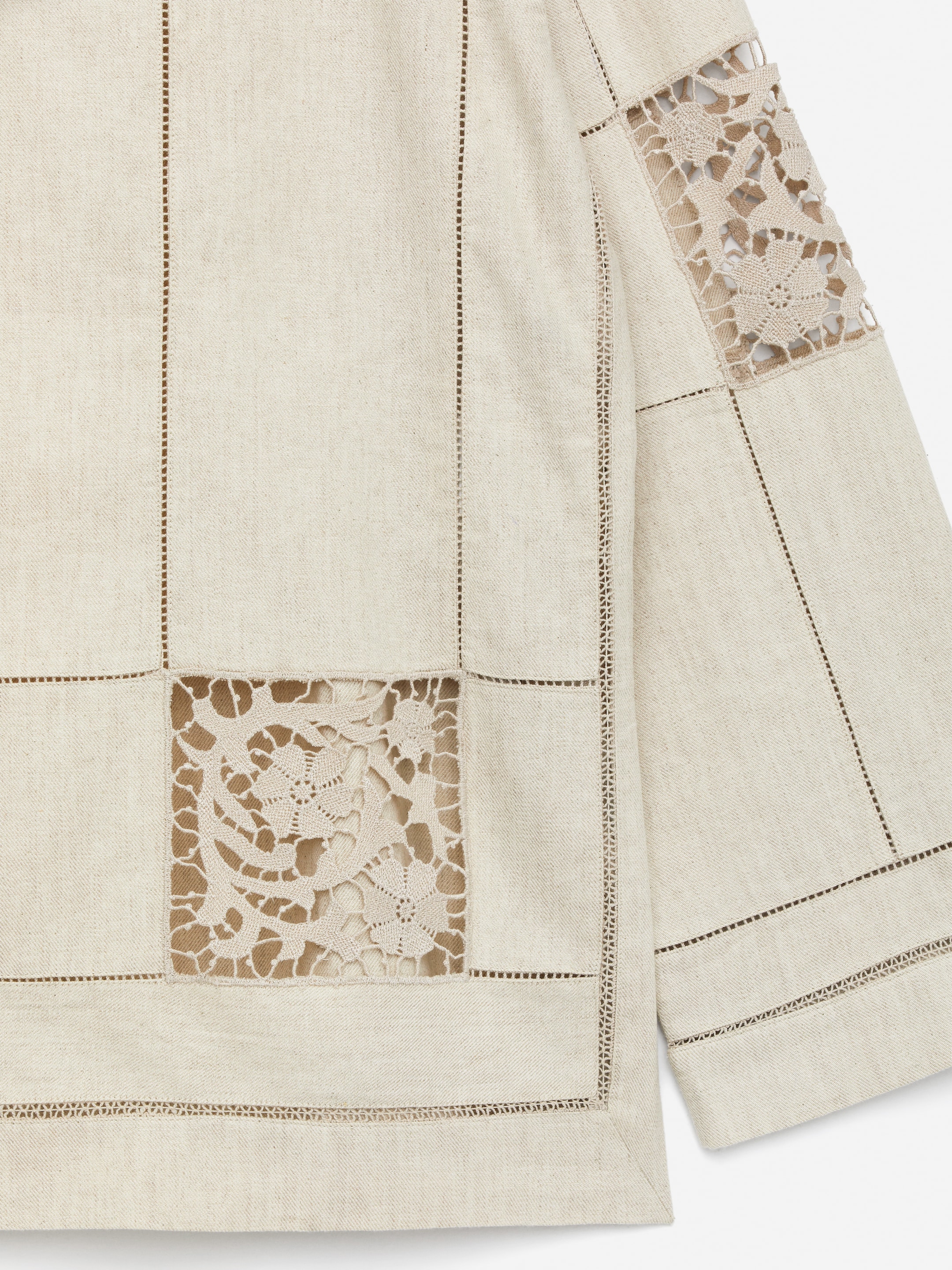 Embroidered Top - Light Beige - Regular fit - Women - StillMedia/DescriptiveDetail - 2
