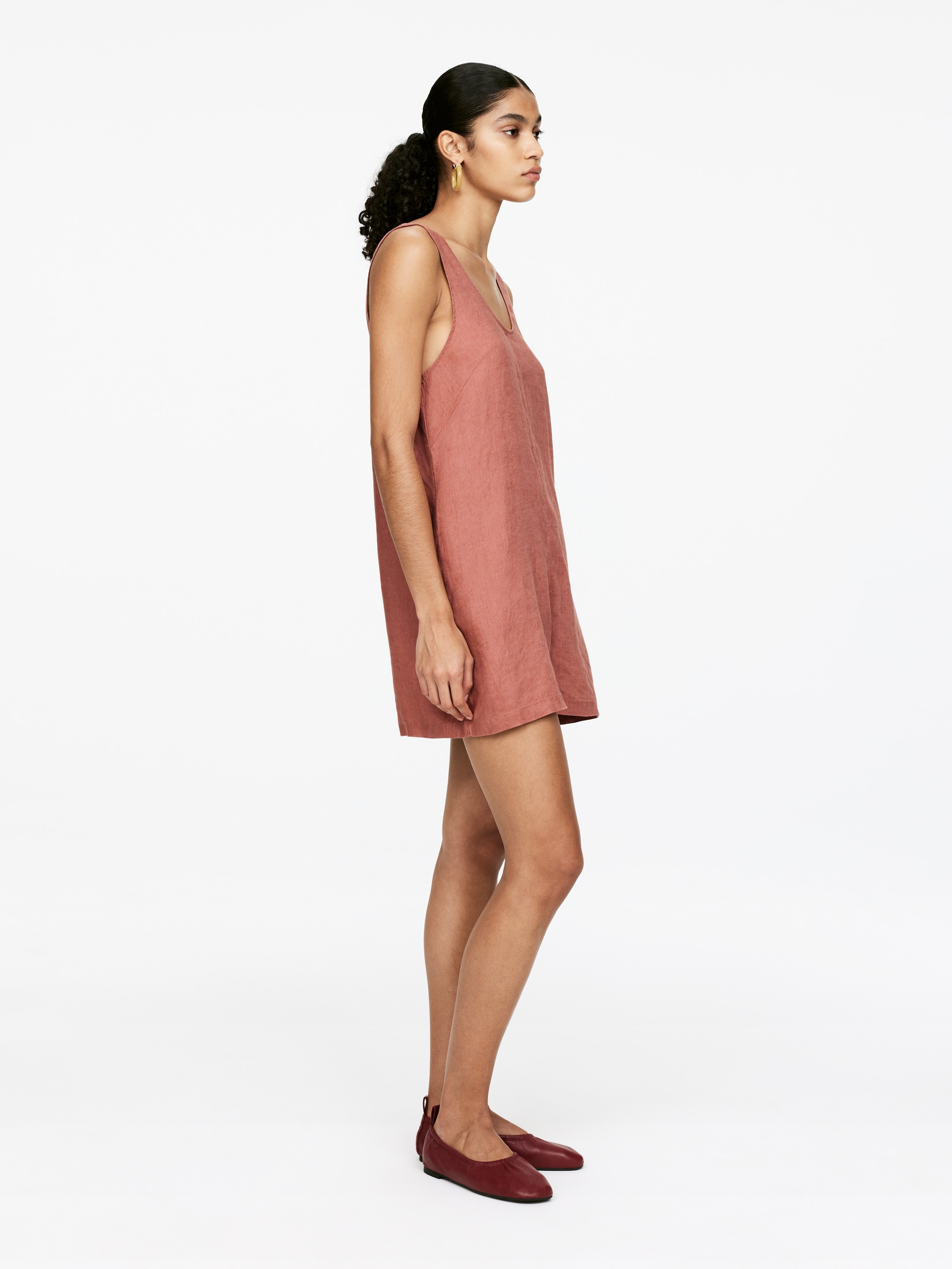 Zobraziť väčší obrázok: Ľanový overal - Rust - ŽENY | H&M SK 4
