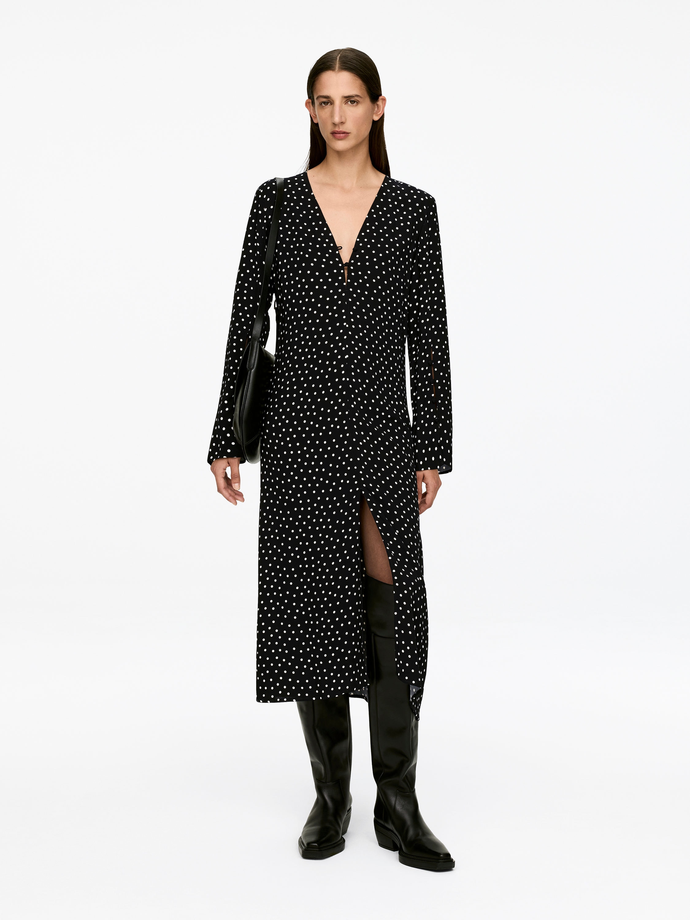 Print Maxi Dress - Black - Regular fit - Women - StillMedia/Lookbook - 4