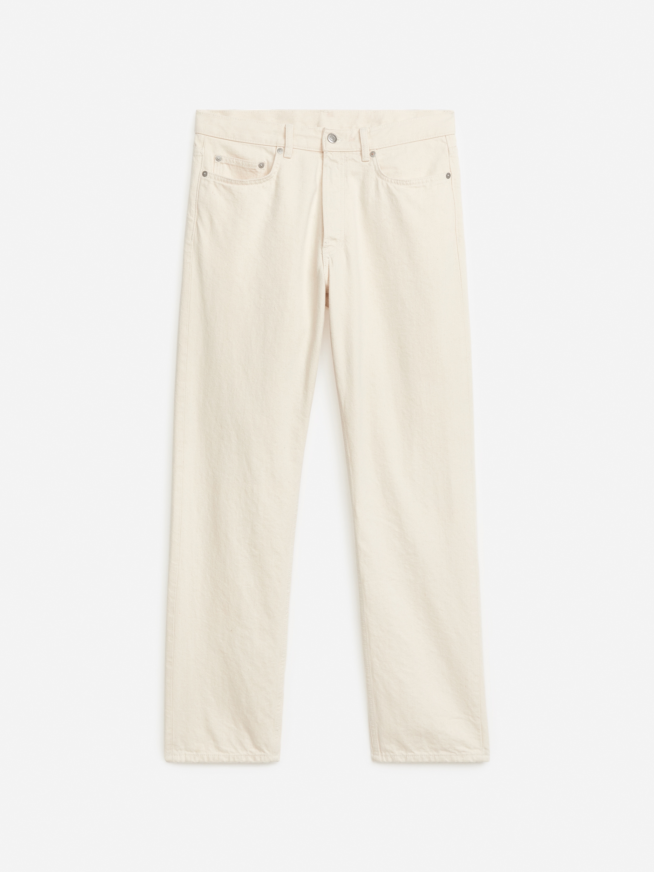 OCEAN Loose Straight Jeans - Ecru - Loose fit - Men - StillMedia/DescriptiveStillLife - 1
