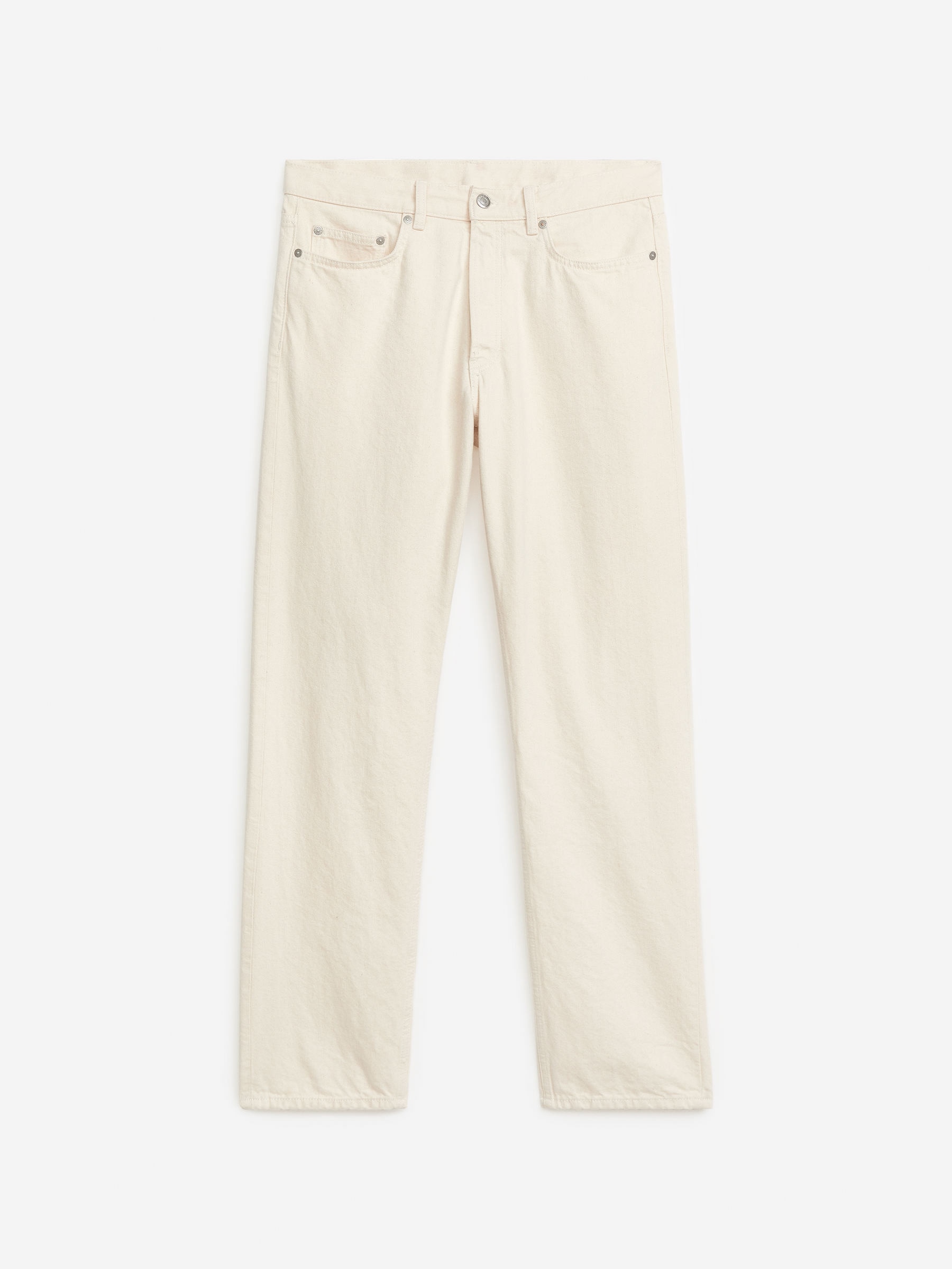 OCEAN Loose Straight Jeans - Ecru - Loose fit - Men - StillMedia/DescriptiveStillLife - 1