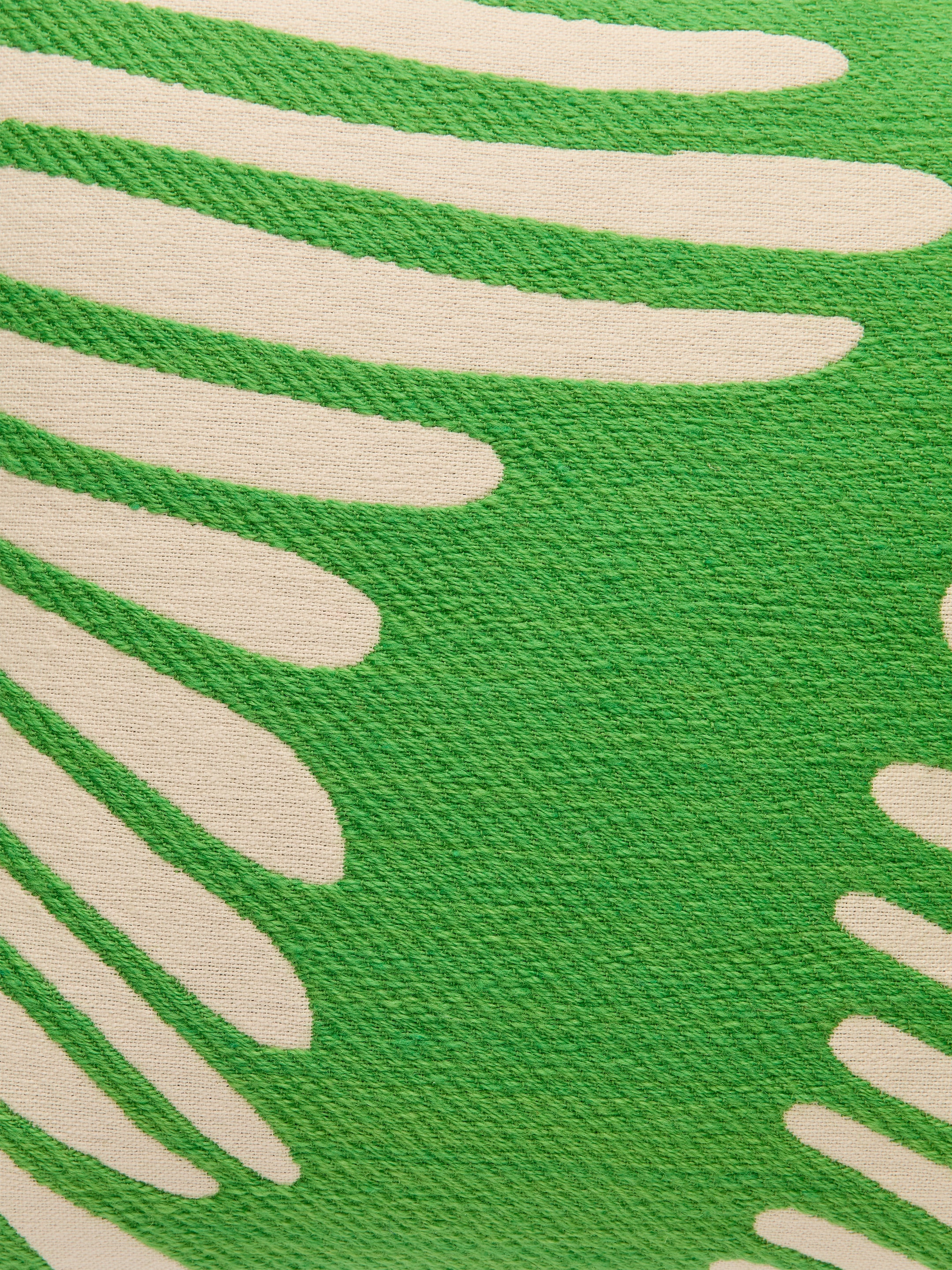 Cotton Wool Cushion Cover 50 x 50 cm - Green/Off White - Homeware - StillMedia/DescriptiveDetail - 3