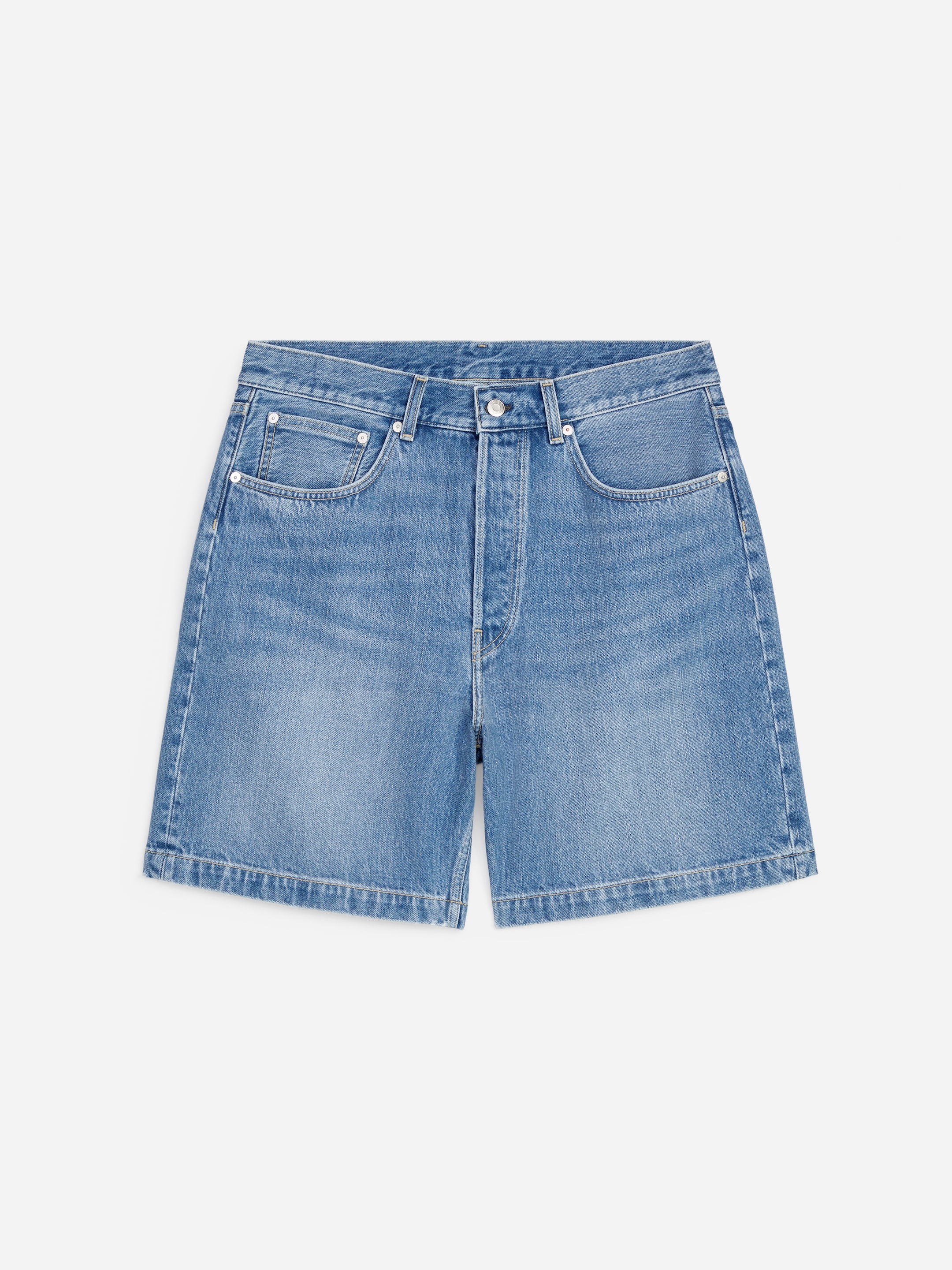 Short en jean décontracté - Bleu moyen - Relaxed fit - Homme - StillMedia/DescriptiveStillLife - 1