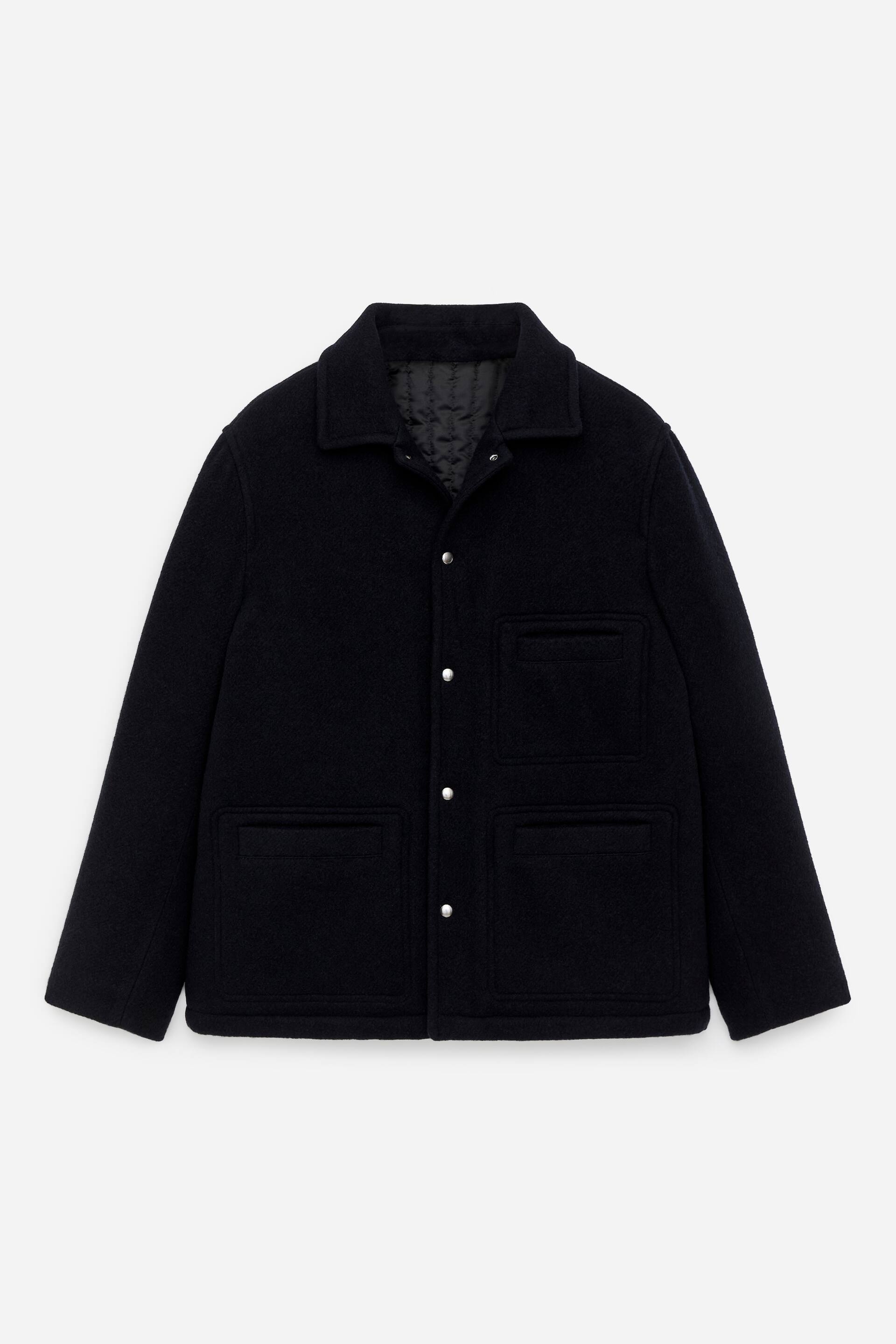 Ver imagen más grande: Chaqueta en mezcla de lana - Azul oscuro - HOMBRE | H&M ES 1