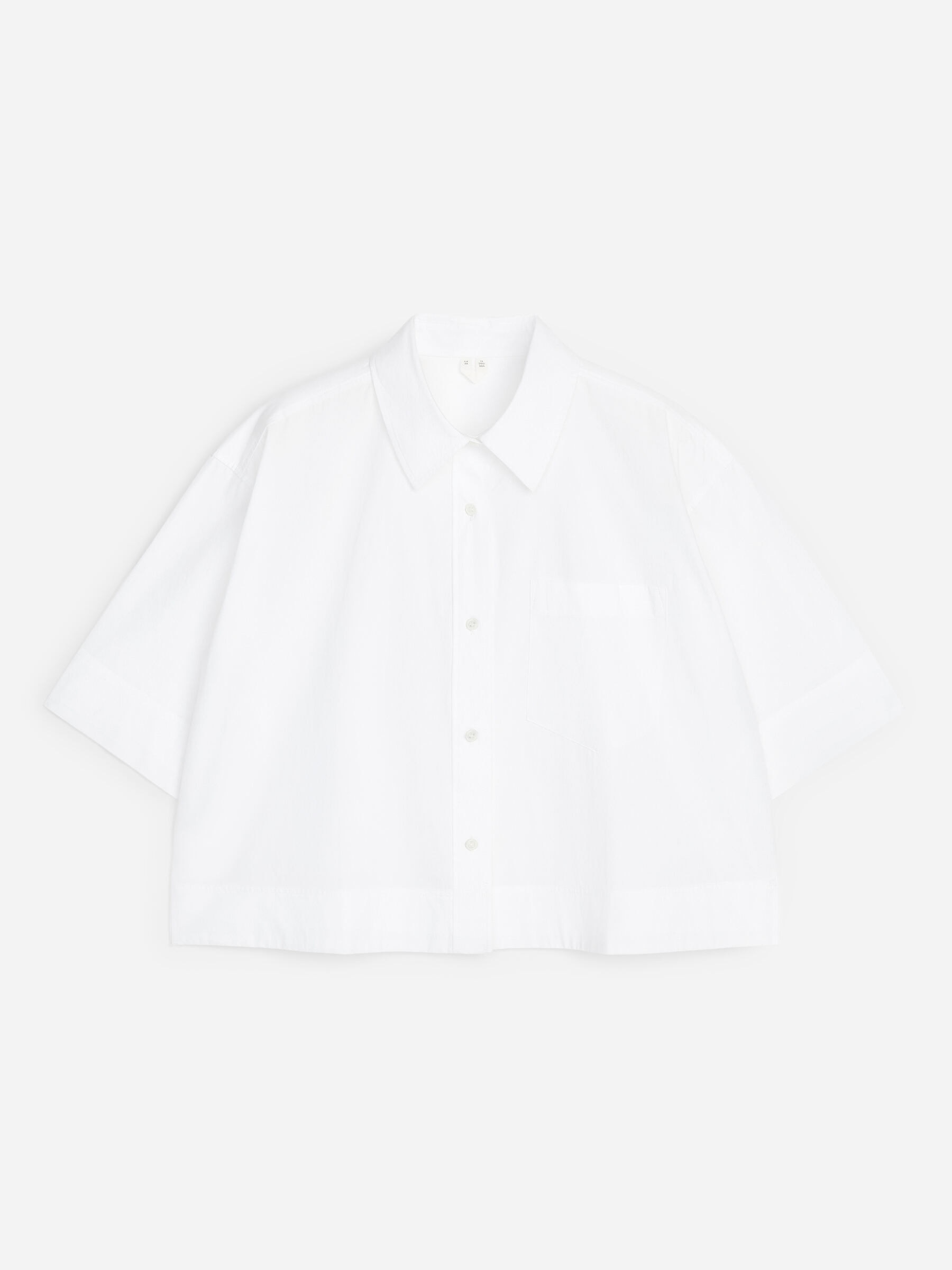 Short-Sleeve Cotton Shirt - White - Regular fit - Women - StillMedia/DescriptiveStillLife - 15