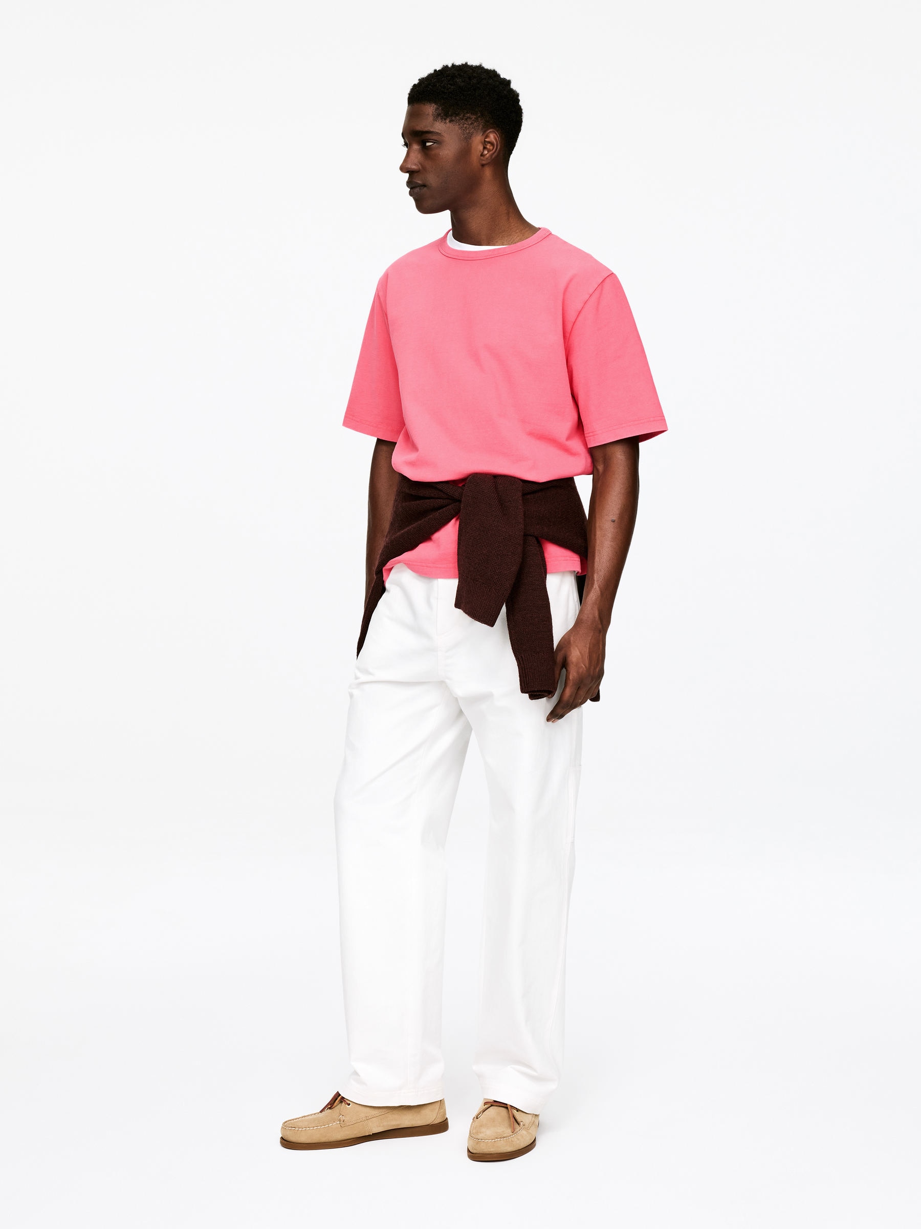 Camiseta oversize de 270 GSM - Rosa brillante - Corte relajado - Men - StillMedia/Lookbook - 4